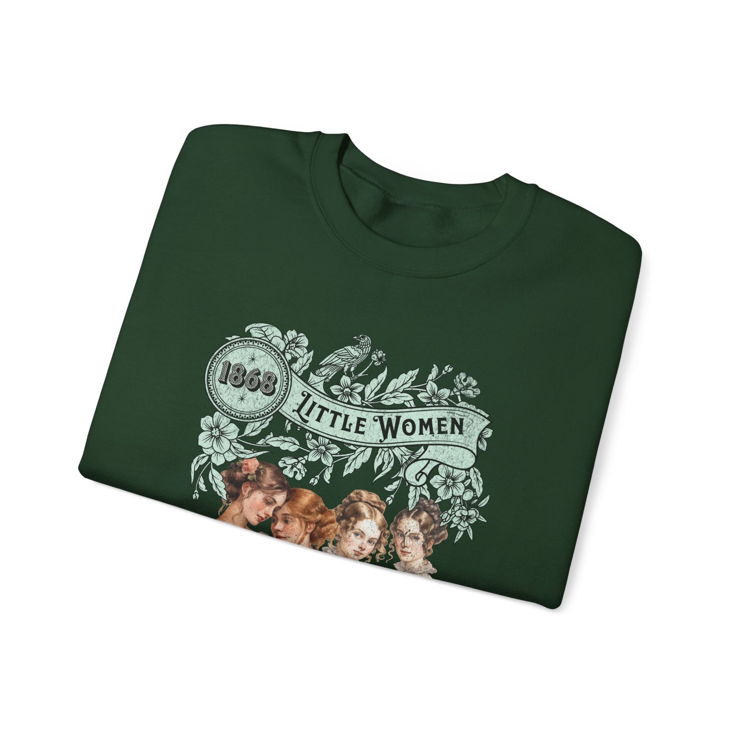 Little Women Sweatshirt, Louisa May Alcott Historical Romance Sweater, Bookish Literary Fan Art Gift, Gift for Her, Bookclub Crewneck Shirt Sweatshirt Printify