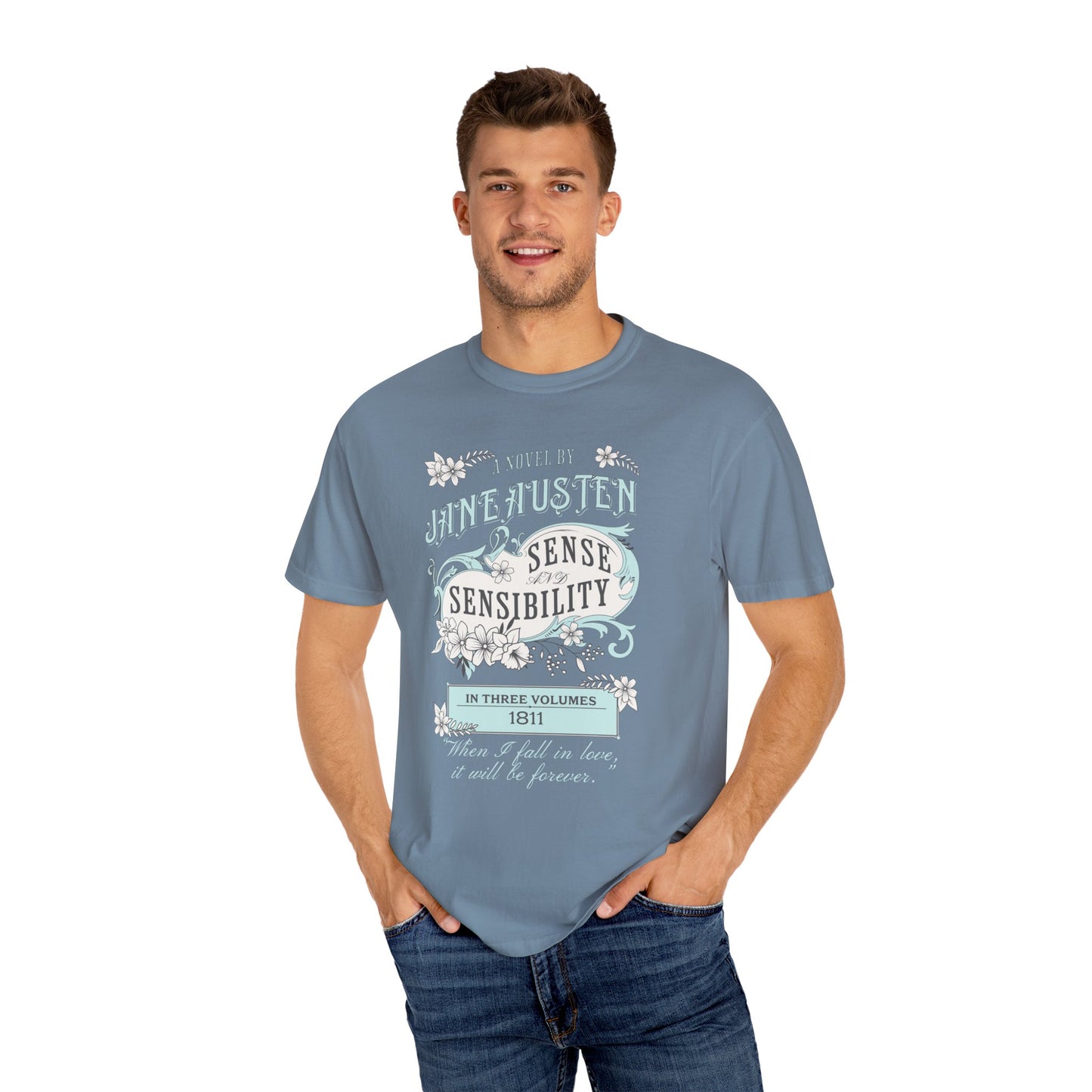Sense and Sensibility Jane Austen Fan Gift Historical Romance Reader Tee T-Shirt Printify