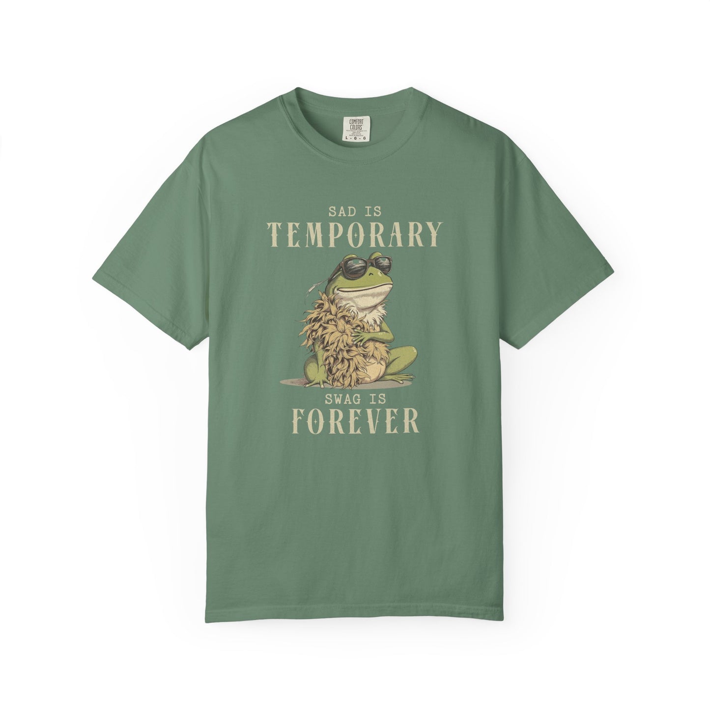 Funny Frog T-Shirt Retro Self Care Froggy Meme Shirt Vintage Frog And Toad Aesthetic Frog Lover Gift For Her Birthday Viral Trendy Shirt T-Shirt Printify Light Green S