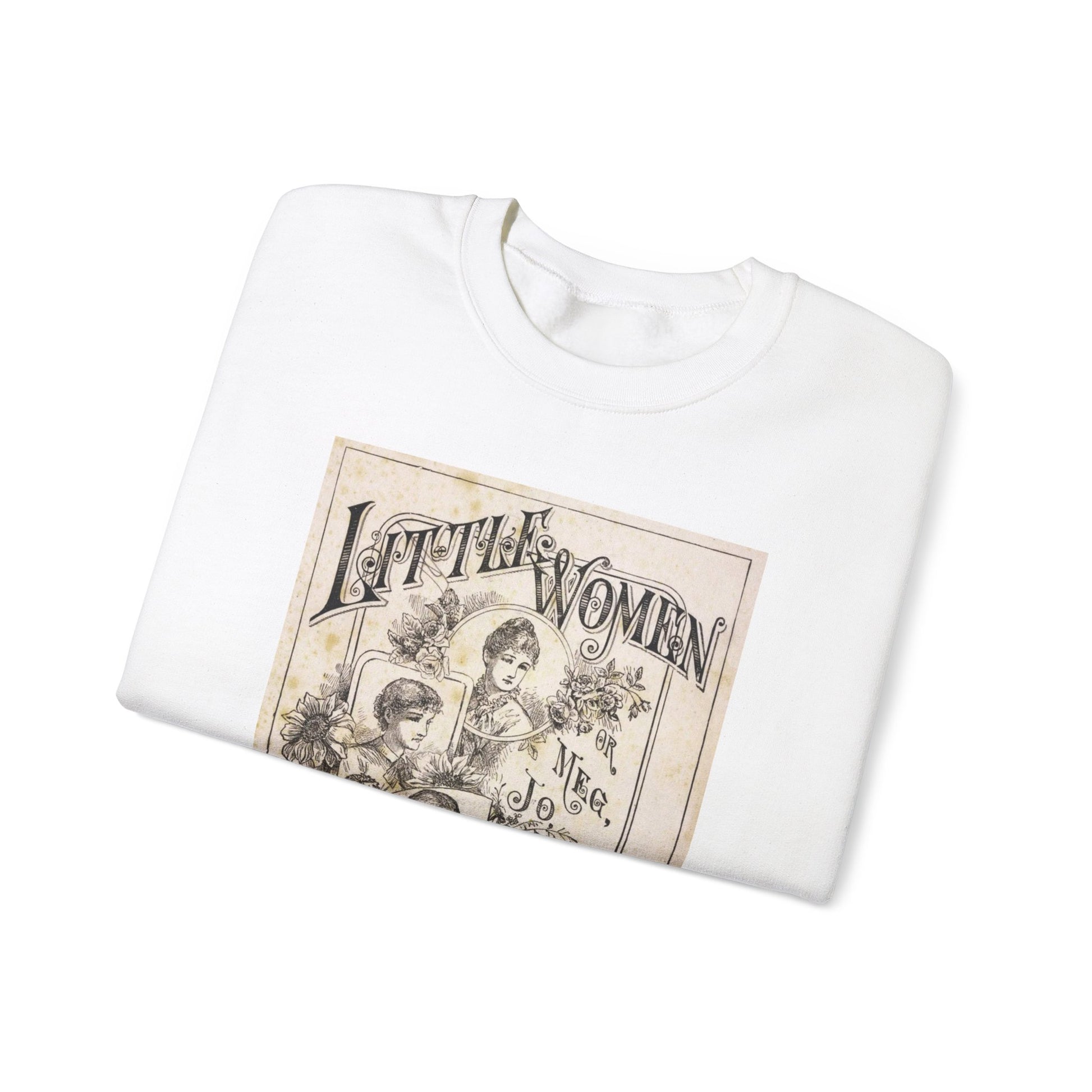 Little Women Sweatshirt, Louisa May Alcott Historical Romance Sweater, Bookish Literary Fan Art Gift, Gift for Her, Bookclub Crewneck Shirt Sweatshirt Printify