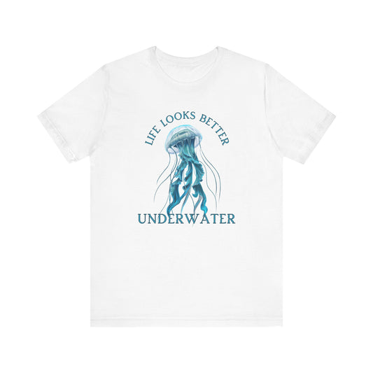 Scuba Diving Gift, Snorkel Tee, Scuba Diving Shirt, Scuba Diver Gift, Ocean Lover TShirt, Gifts For Scuba Divers, Diving Shirt Water Fun Te T-Shirt Printify White XS