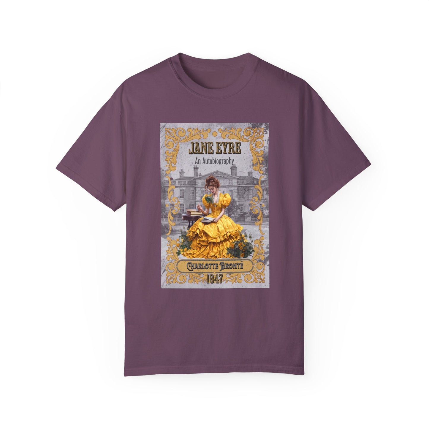 Jane Eyre T-shirt, Charlotte Brontë Historical Romance Comfort Colors Tee, Bookish Literary Brontë Sisters Fan Art Gift for Her, Bookclub T-Shirt Printify Berry S
