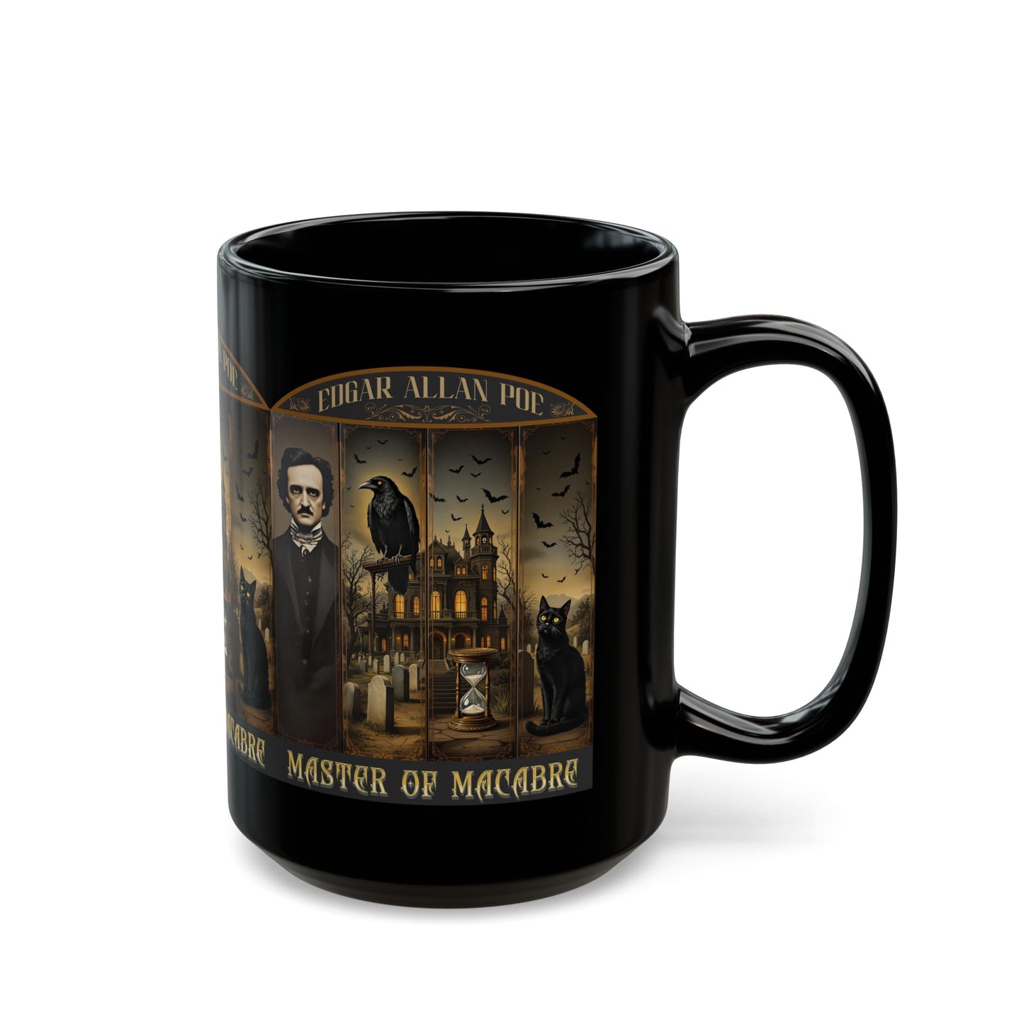 Edgar Allan Poe Mug Gothic Literary Gift For Book Lover Dark Academia Macabre Fall Coffee Cup Halloween Poetember Party Gift For Bookclub Mug Printify