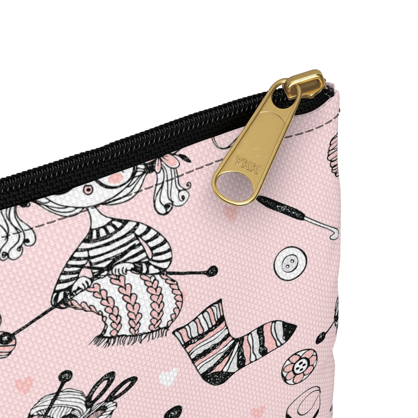 Crochet, Knitting or Crafting Accessory Pouch, Crochet Gift, Knitting Gift, Craft Organization or Storage Bag or Pouch. Bags Printify