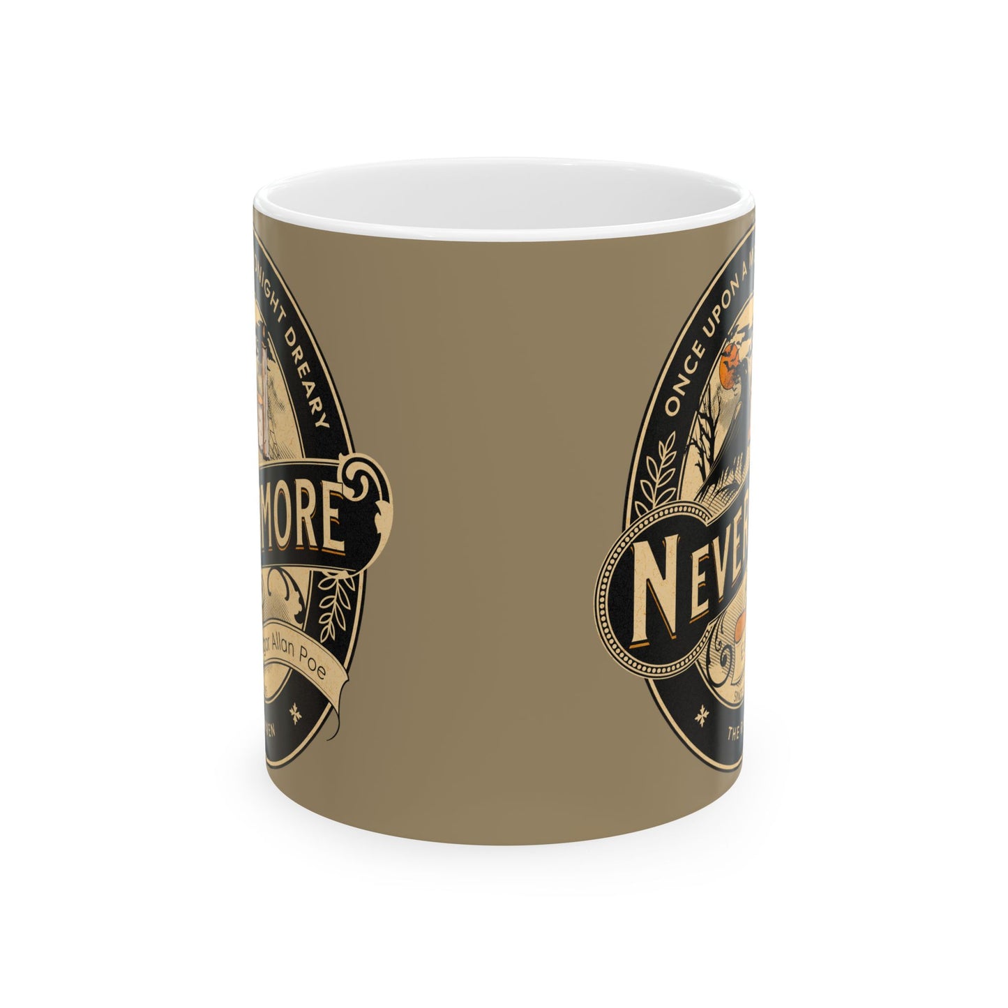 Edgar Allan Poe Coffee Mug Nevermore The Raven Coffee Cup Gift For Book Lover Reader Gifts For Gothic Dark Academia Bookish Birthday Gift Mug Printify 11oz