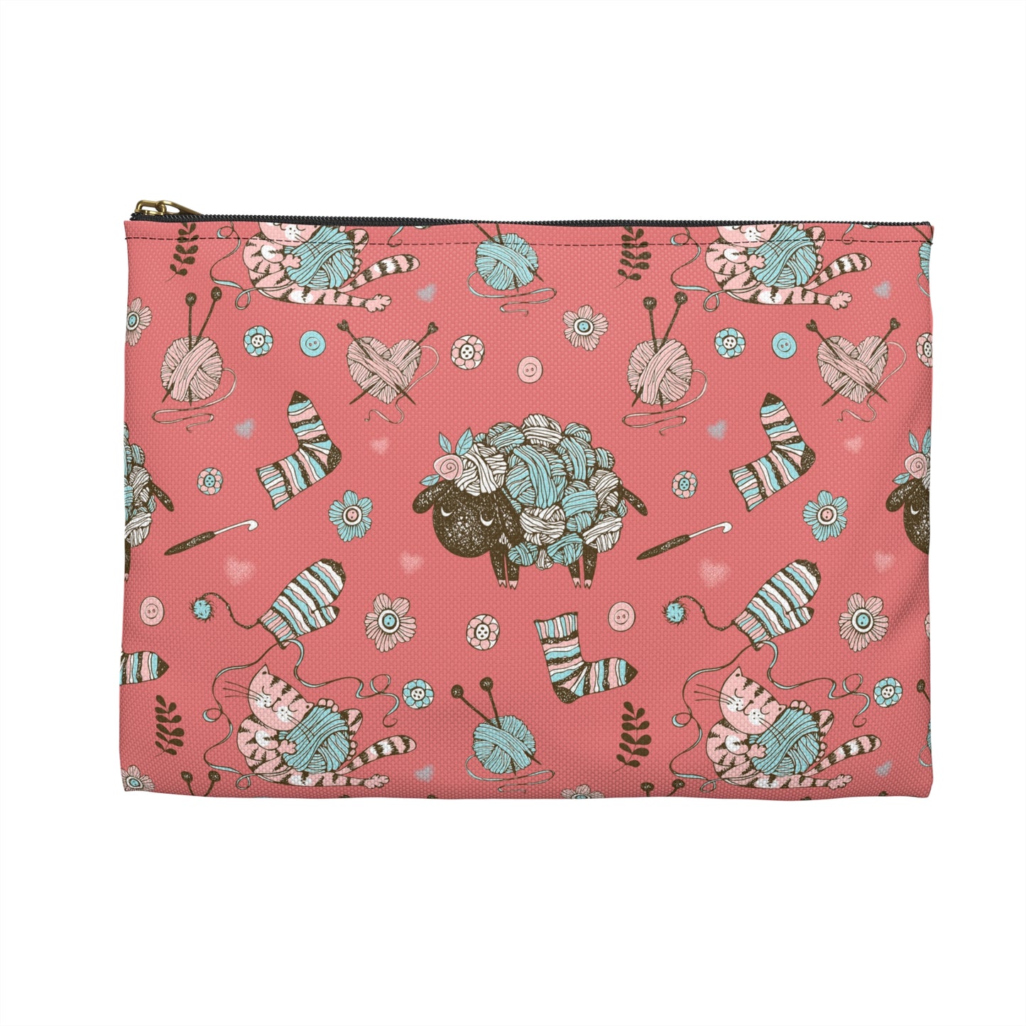 Crochet, Knitting or Crafting Accessory Pouch, Crochet Gift, Knitting Gift, Craft Organization or Storage Bag or Pouch. Bags Printify