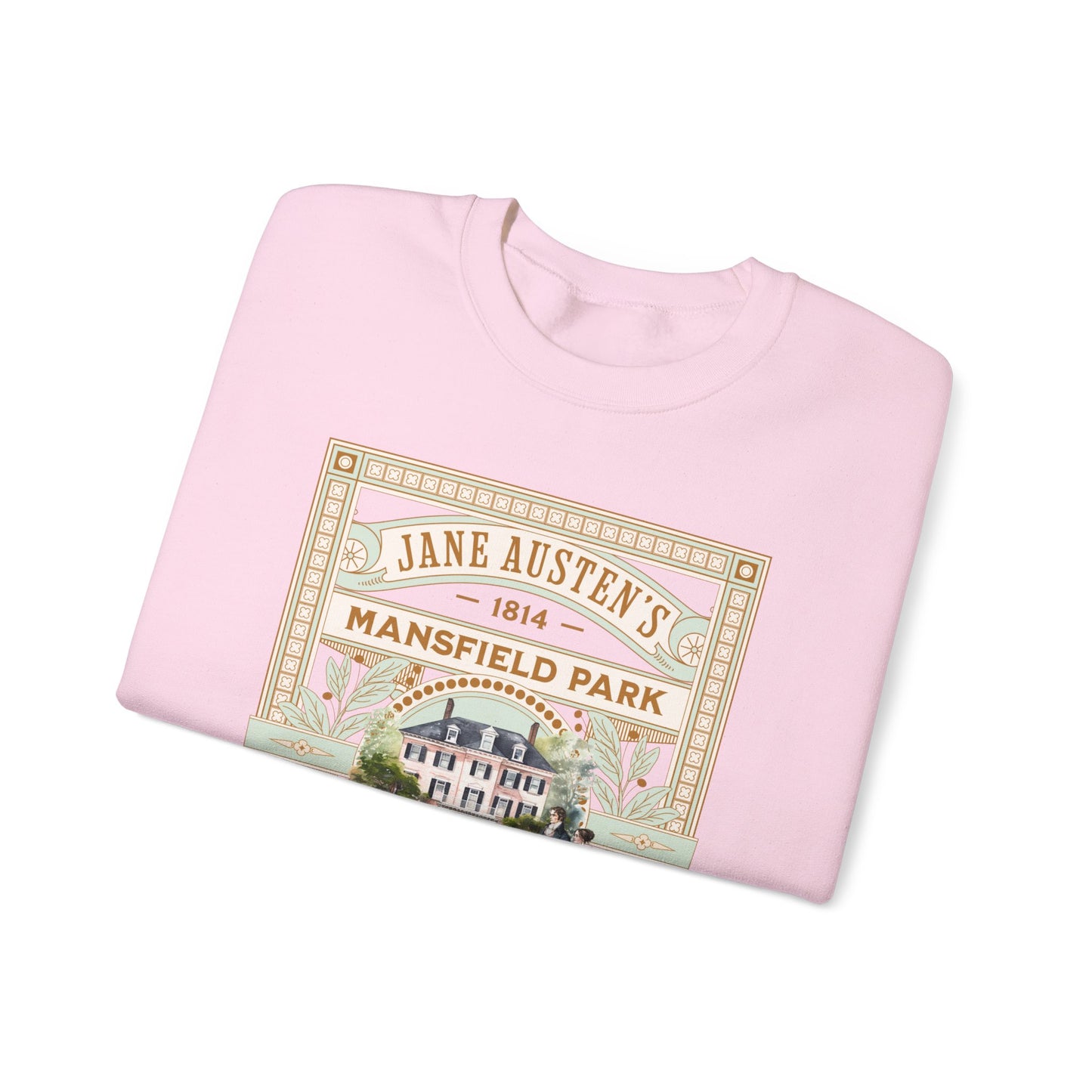 Jane Austen Sweatshirt, Mansfield Park Historical Romance Sweater, Bookish Literary Jane Austen Fan Art Gift, Gift for Her, Readers, Sweatshirt Printify