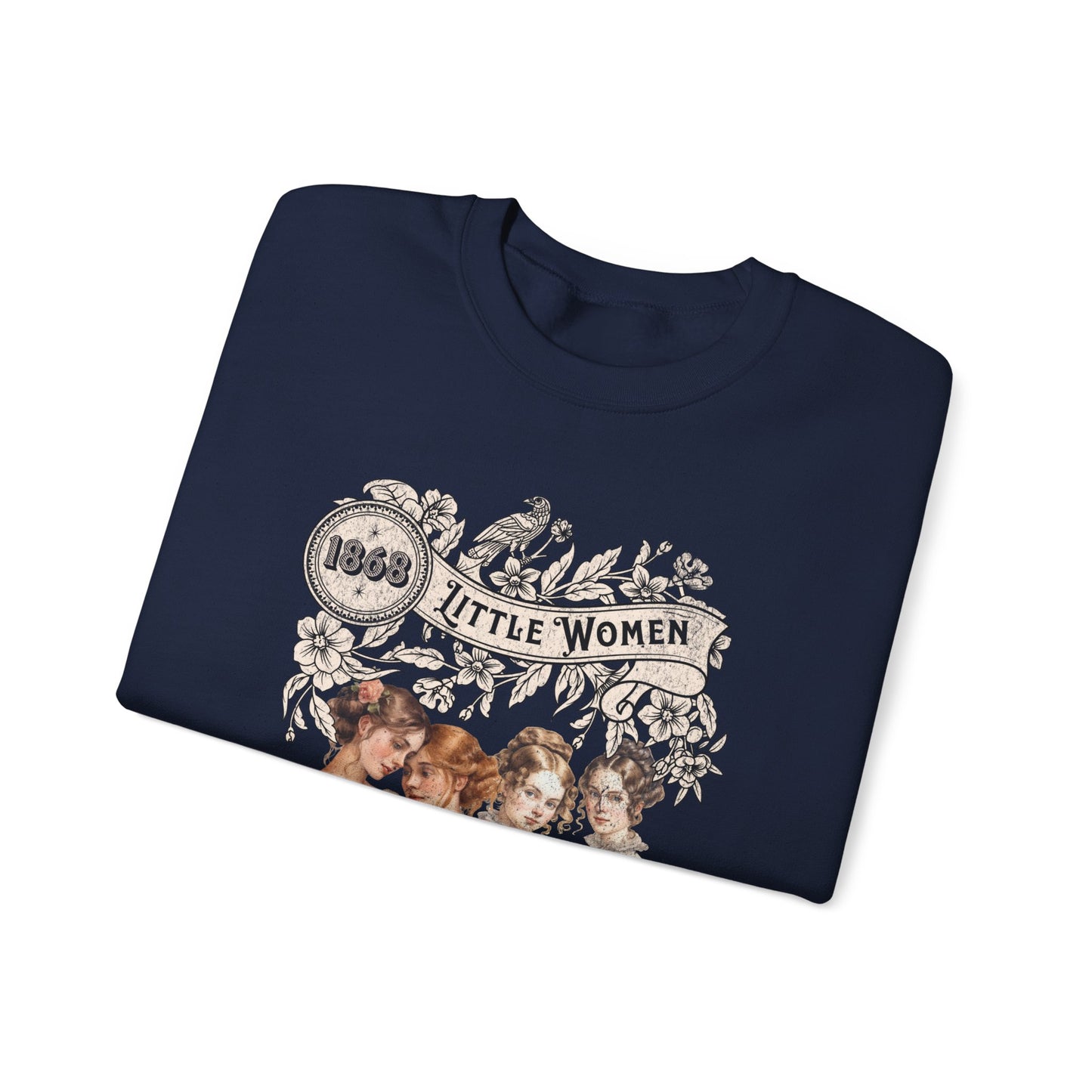 Little Women Sweatshirt, Louisa May Alcott Historical Romance Sweater, Bookish Literary Fan Art Gift, Gift for Her, Bookclub Crewneck Shirt Sweatshirt Printify