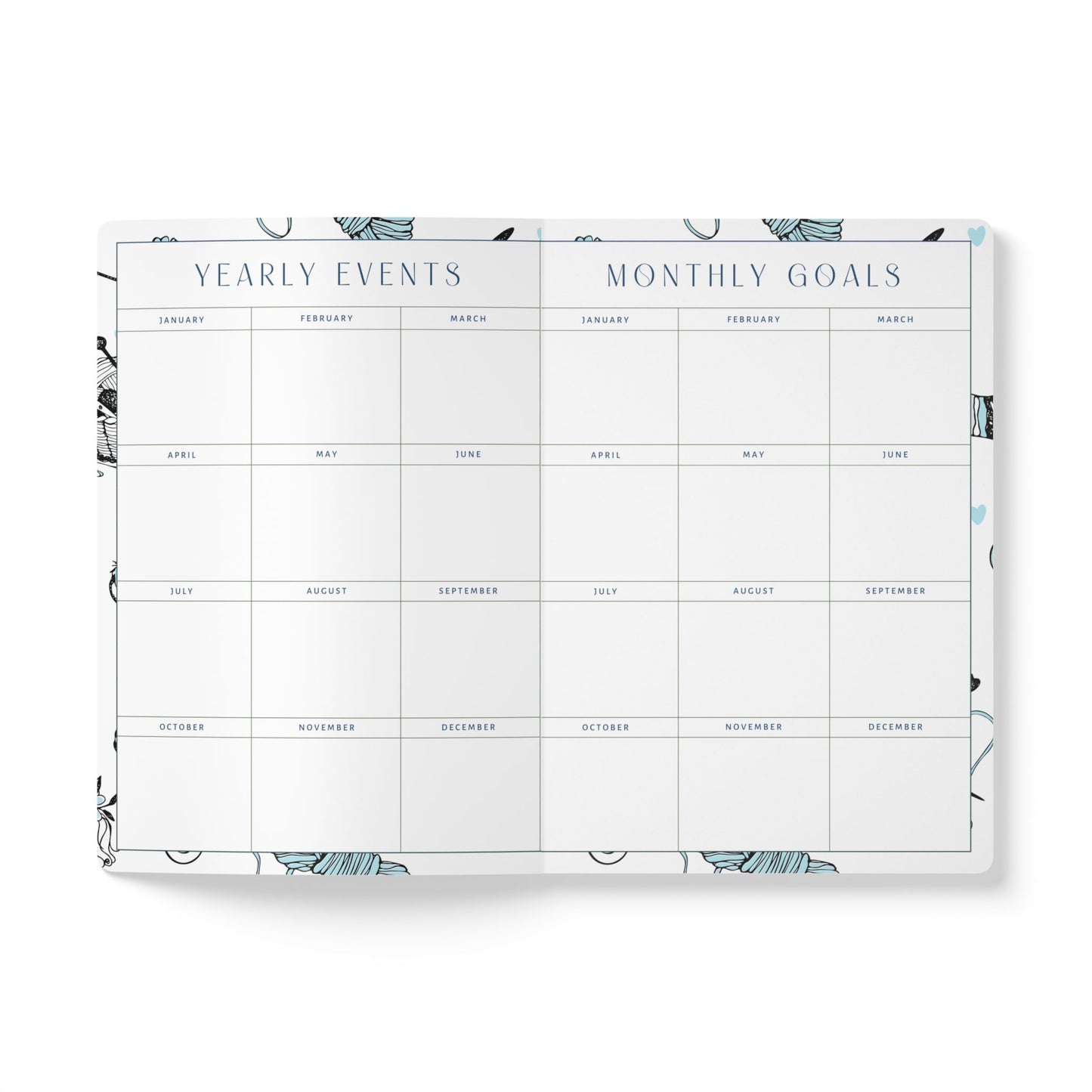 Custom Crochet Project Planner Crochet Tracker Crochet Journal Organize Hooks Yarn And Supplies Crochet Gift For Mom Birthday Crafter Gift Paper products Printify