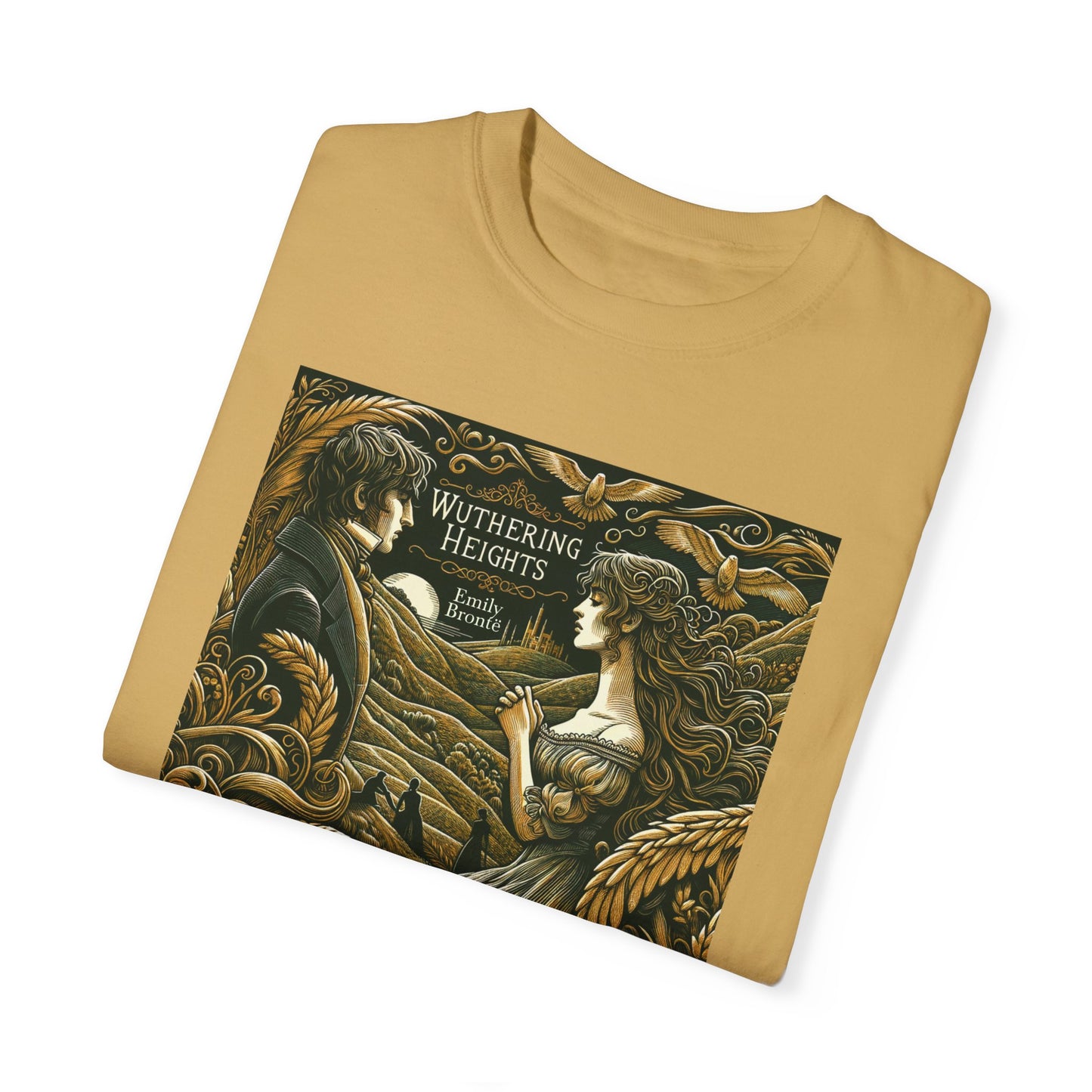 Wuthering Heights T-Shirt Emily Brontë Romantasy Literarure Shirt Bookish Academia Gift For Her Birthday Heathcliffe Bookclub Booknerd Tee T-Shirt Printify