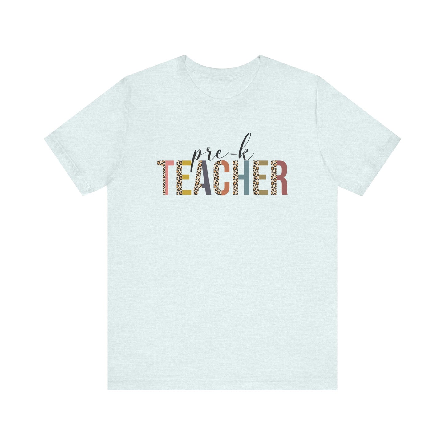 Cute Teacher TShirt Gift, Education Tee, Elementary School Teacher Appreciation, Funny Back To School Shirt, Teacher T-Shirt, Teacher Tee T-Shirt Printify Heather Ice Blue XS