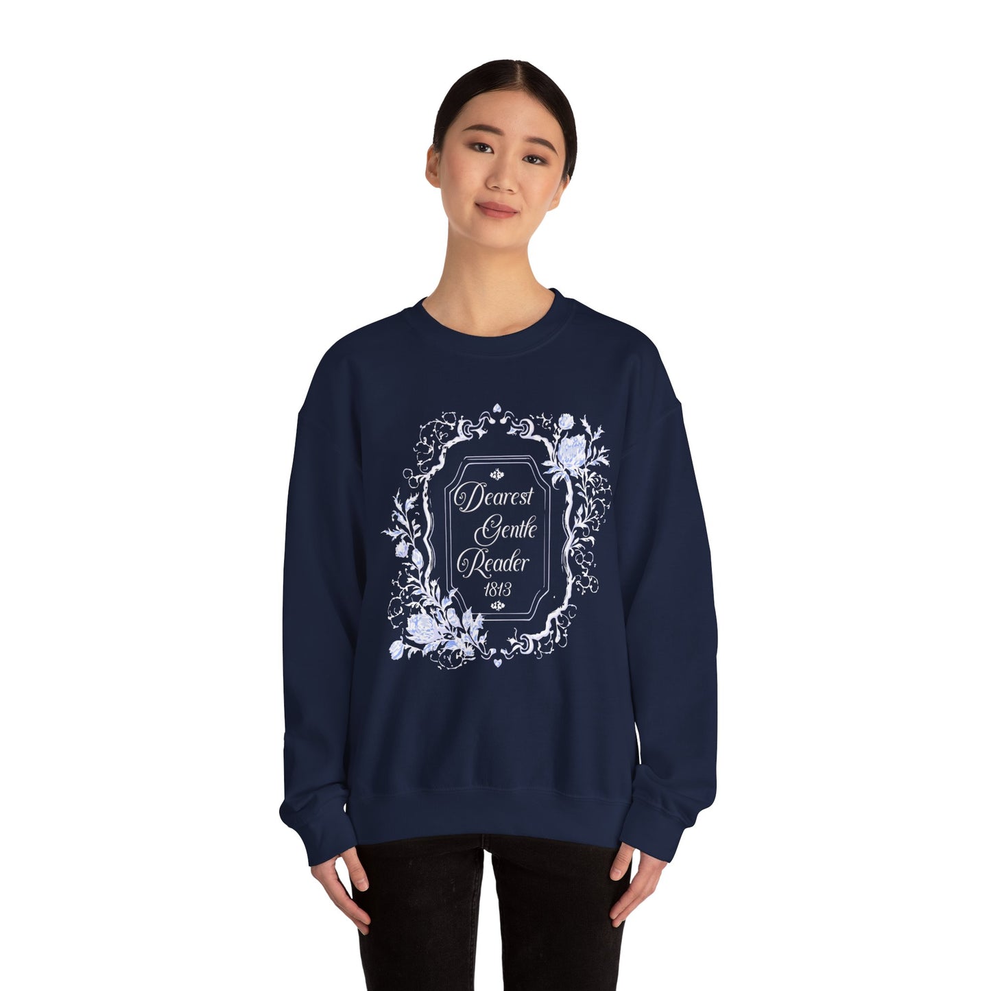 Dearest Gentle Reader Sweatshirt Regency England Ton Society Papers Gift For Historical Romance Fan Drama Romance Reader Gift Bookclub Gift Sweatshirt Printify