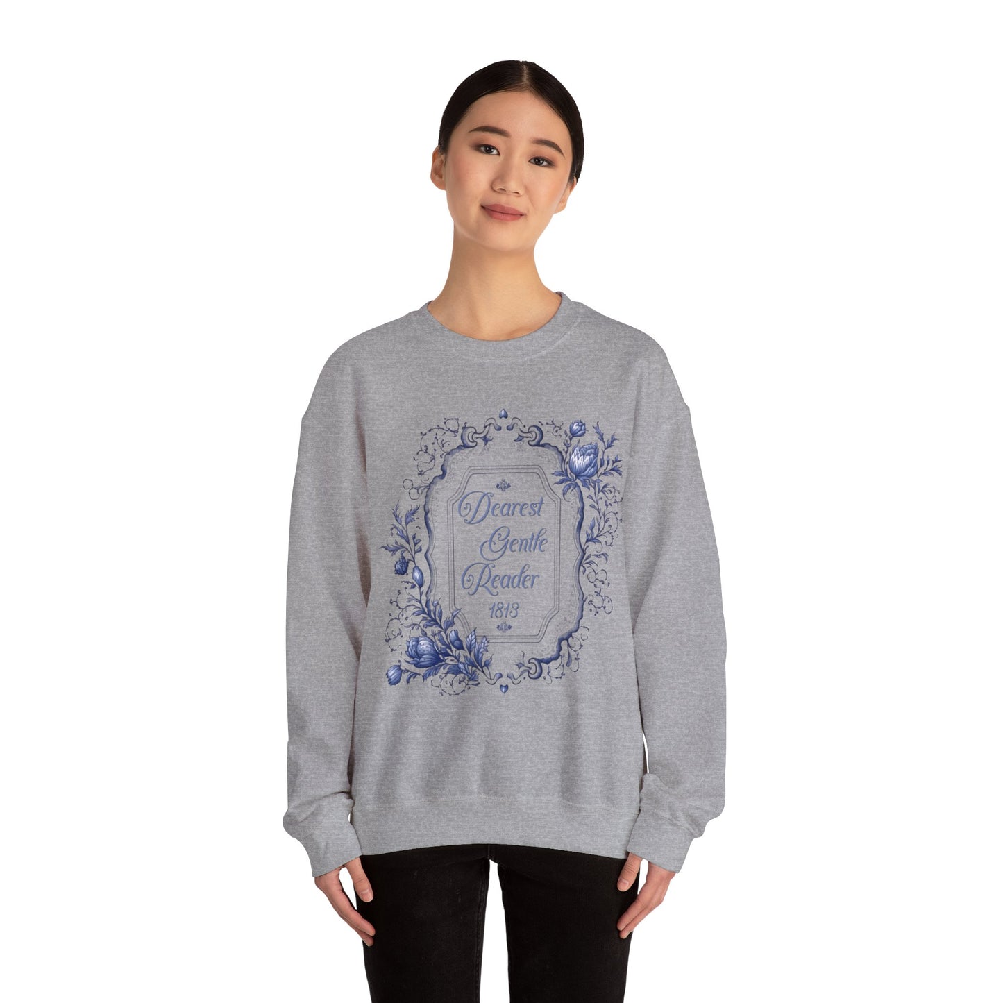 Dearest Gentle Reader Sweatshirt Regency England Ton Society Papers Gift For Historical Romance Fan Drama Romance Reader Gift Bookclub Gift Sweatshirt Printify