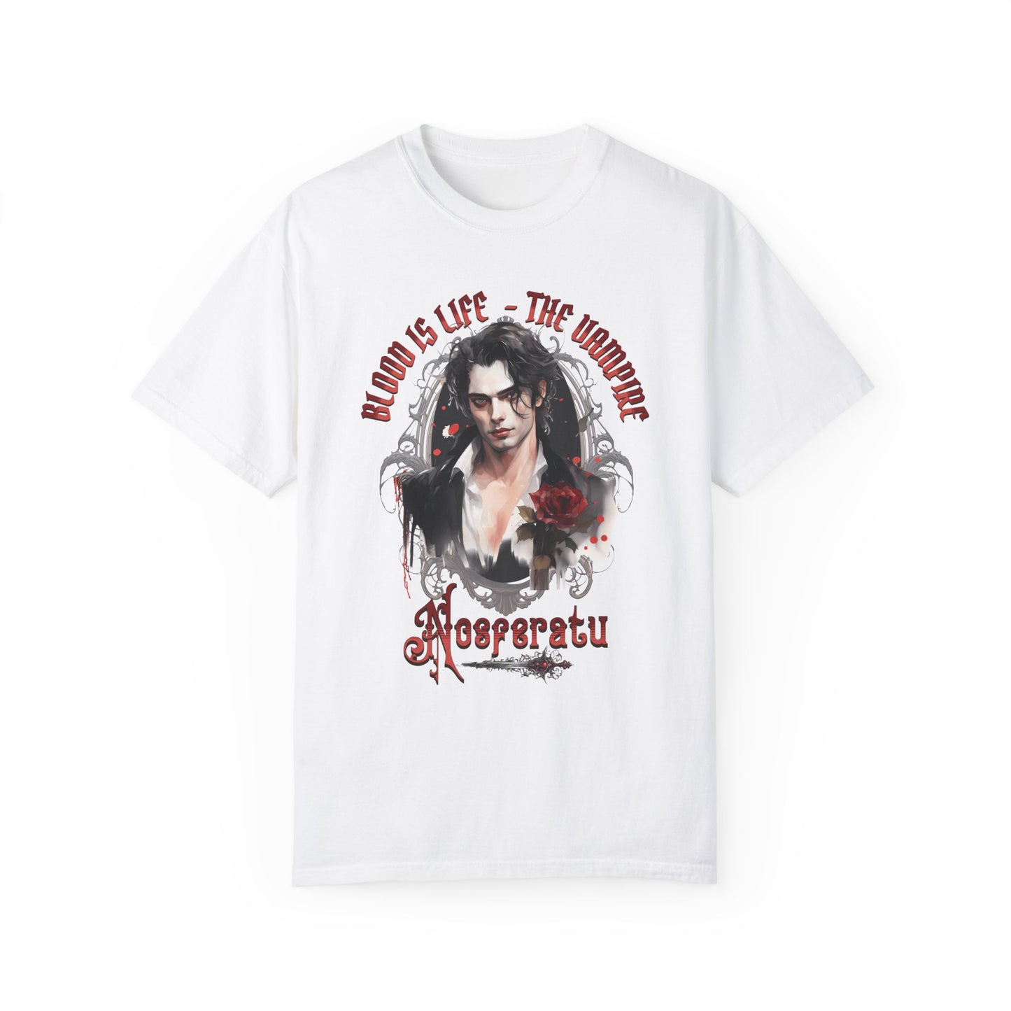 Vampire Nosferatu TShirt Dark Romance Gift For Vampire Lovers Mystic Falls Shirt Halloween Gift For Her Party Paranormal Romance Reader Gift T-Shirt Printify