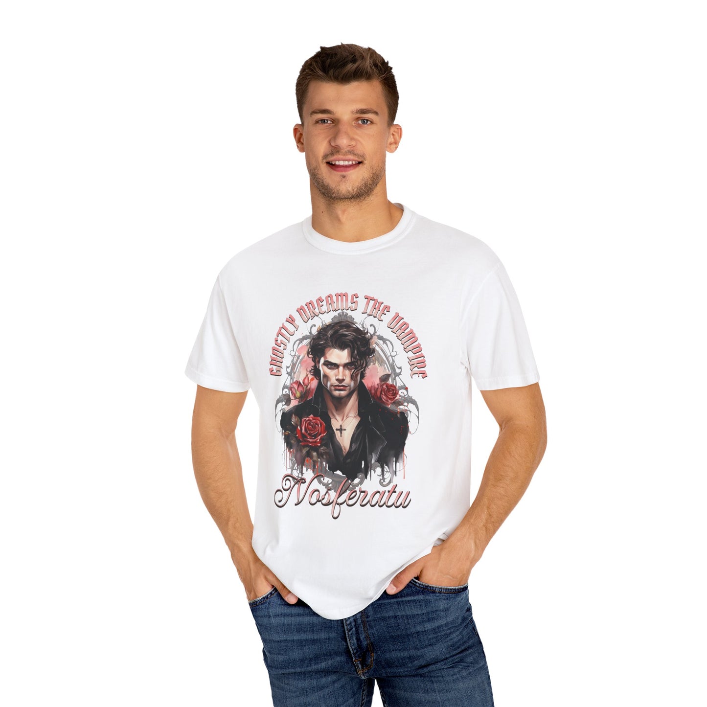 Vampire Nosferatu TShirt Dark Romance Gift For Vampire Lovers Mystic Falls Shirt Halloween Gift For Her Party Paranormal Romance Reader Gift T-Shirt Printify