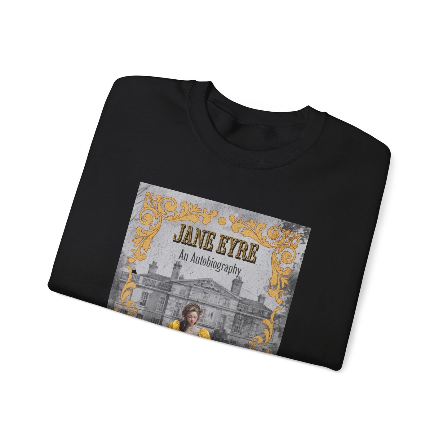 Jane Eyre Sweatshirt, Charlotte Brontë Historical Romance Sweater, Bookish Literary Brontë Sisters Fan Art Gift, Gift for Her, Readers, Sweatshirt Printify