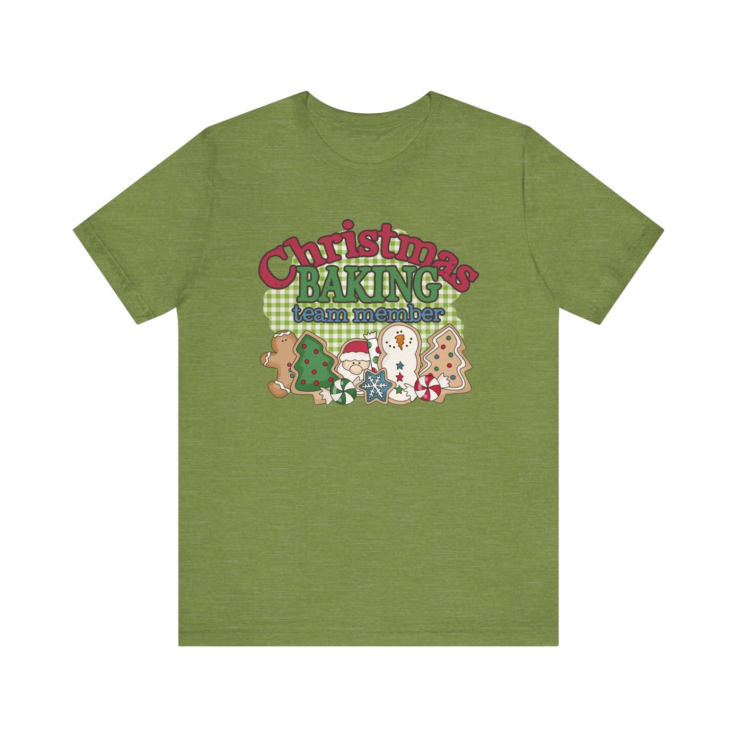 Christmas Baking Team Shirt, Christmas Baking Crew Matching TShirt, Christmas Baking Shirt, Women's Christmas Shirts, Christmas Cookie Crew T-Shirt Printify Heather Green XS