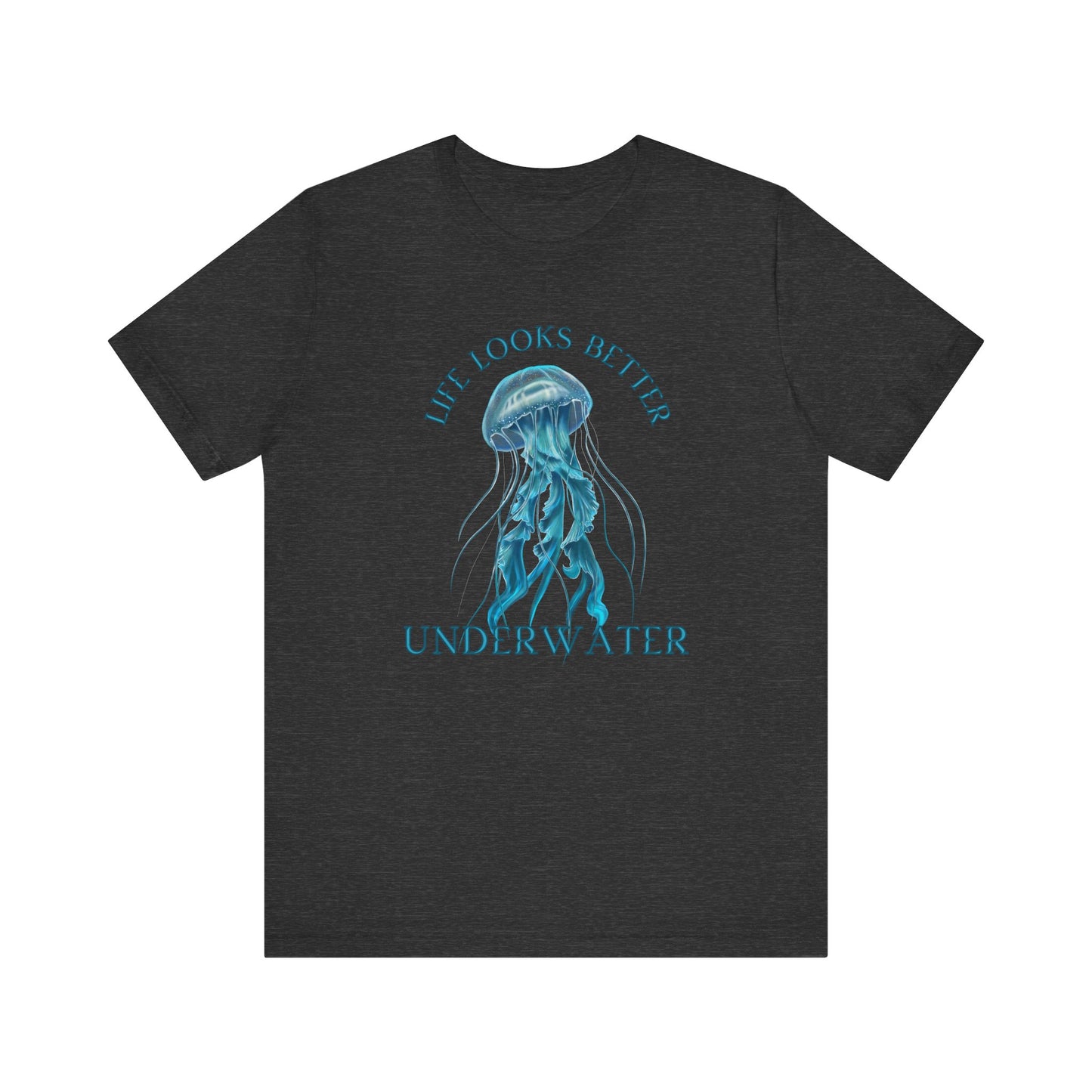 Scuba Diving Gift, Snorkel Tee, Scuba Diving Shirt, Scuba Diver Gift, Ocean Lover TShirt, Gifts For Scuba Divers, Diving Shirt Water Fun Te T-Shirt Printify Dark Grey Heather XS