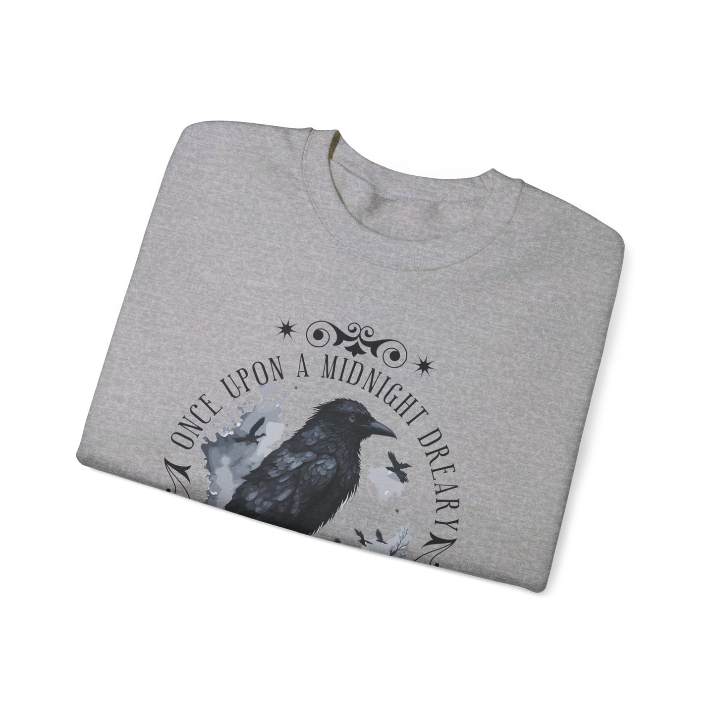 Edgar Allan Poe, The Raven Sweatshirt, Poet, Poetry Lover Sweater, Book Lover, Haunting Gothic Gift, Light, Dark Academia, Horror Movie Top Sweatshirt Printify