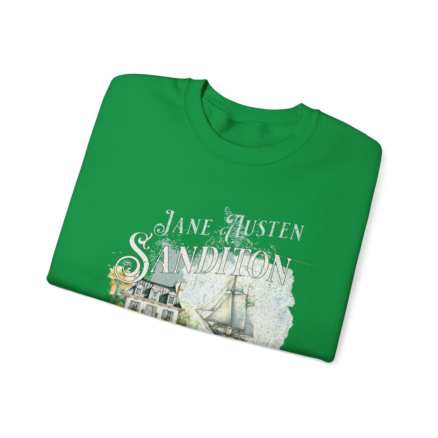 Jane Austen Sweatshirt, Sanditon Historical Romance, Bookish Literary Gift, Jane Austen Fan Art Shirt, Gift for Her, Gift for Readers, Sweatshirt Printify