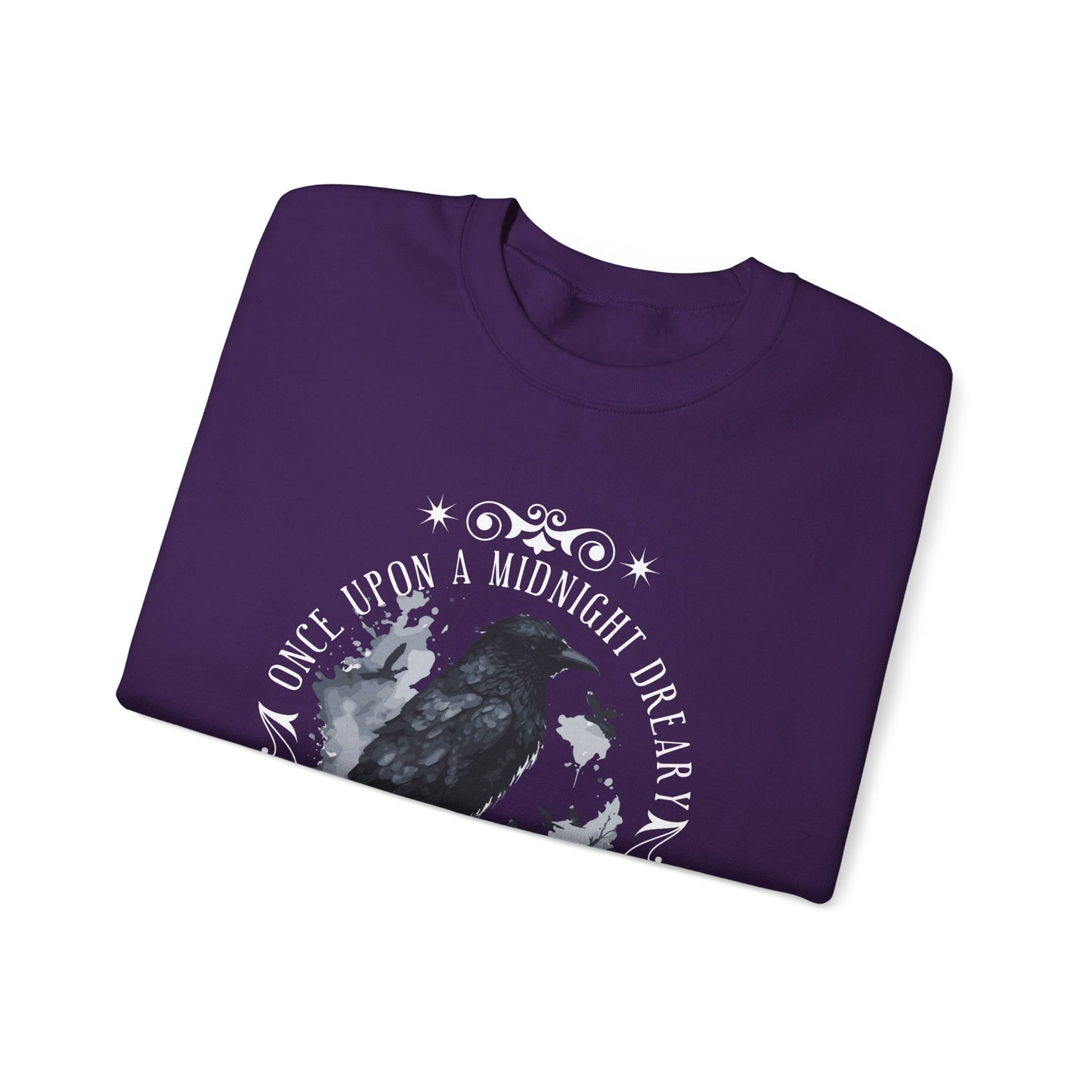 Edgar Allan Poe, The Raven Sweatshirt, Poet, Poetry Lover Sweater, Book Lover, Haunting Gothic Gift, Light, Dark Academia, Horror Movie Top Sweatshirt Printify
