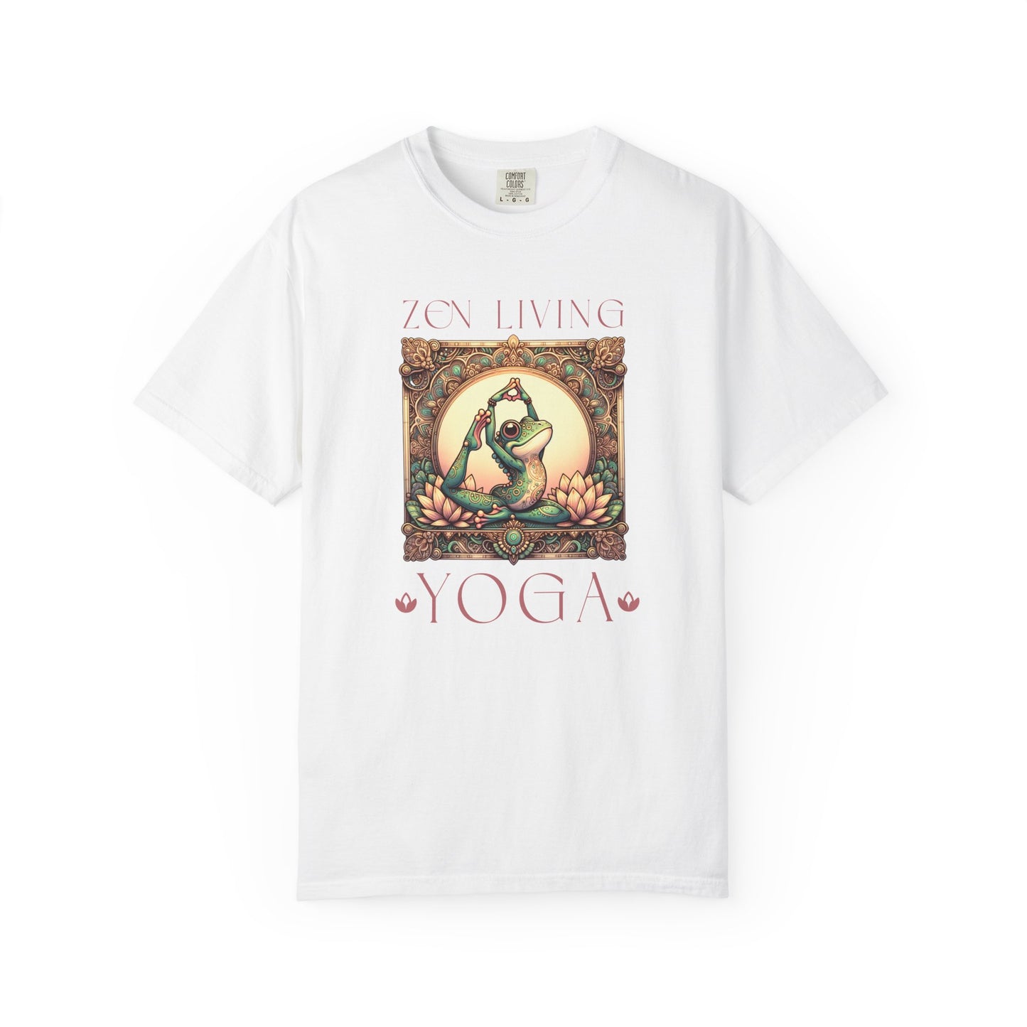 Yoga Frog Zen Living Unisex T-Shirt, Casual Wear, Highlander Fan Gift, T-Shirt Printify White S