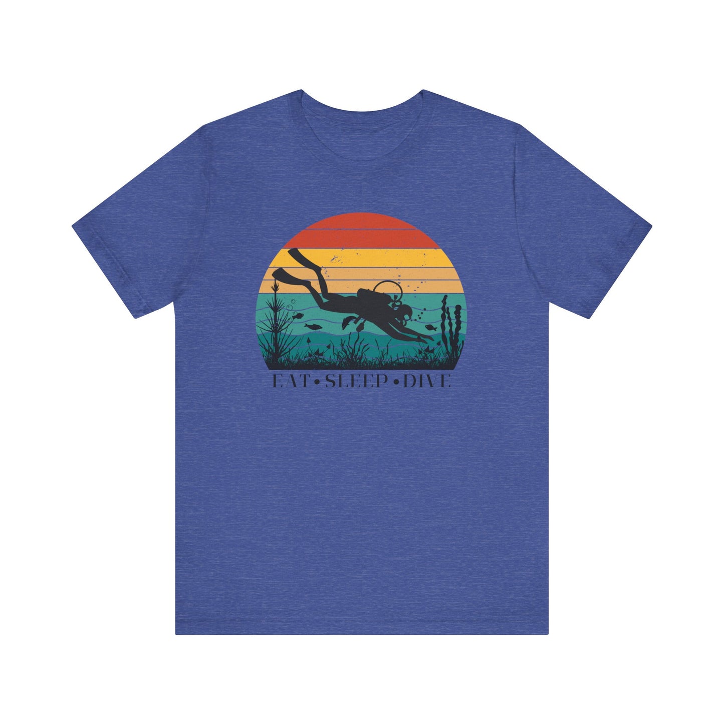 Scuba Diving Gift, Scuba Diving Shirt, Scuba Diver Gift, Diver TShirt, Gifts For Scuba Divers, Ocean Scuba Diving Shirt, Ocean Life Gear T-Shirt Printify Heather True Royal XS