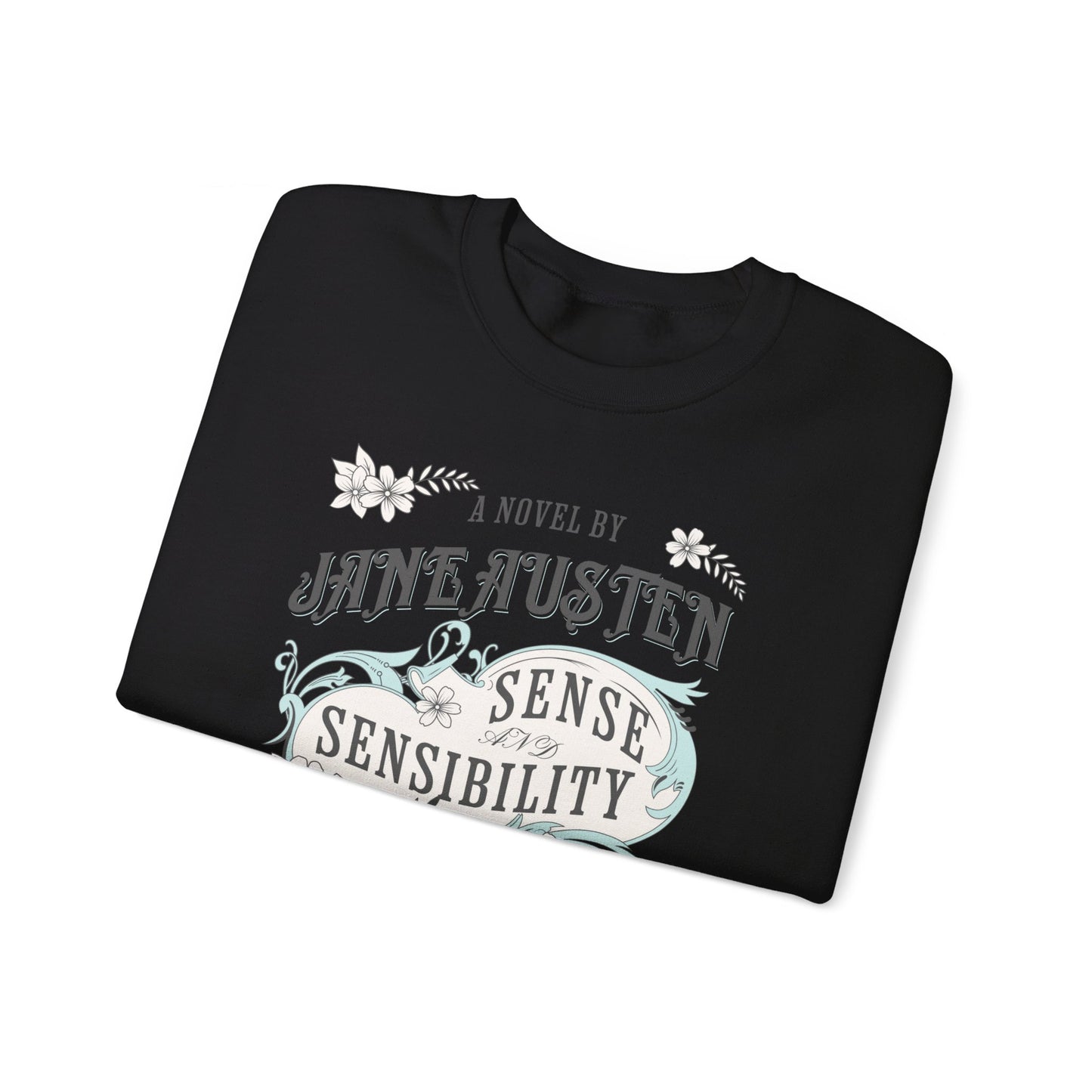 Jane Austen Sweatshirt, Sense & Sensibility Historical Romance Sweater, Bookish Literary Jane Austen Fan Art Gift, Gift for Her, Readers, Sweatshirt Printify