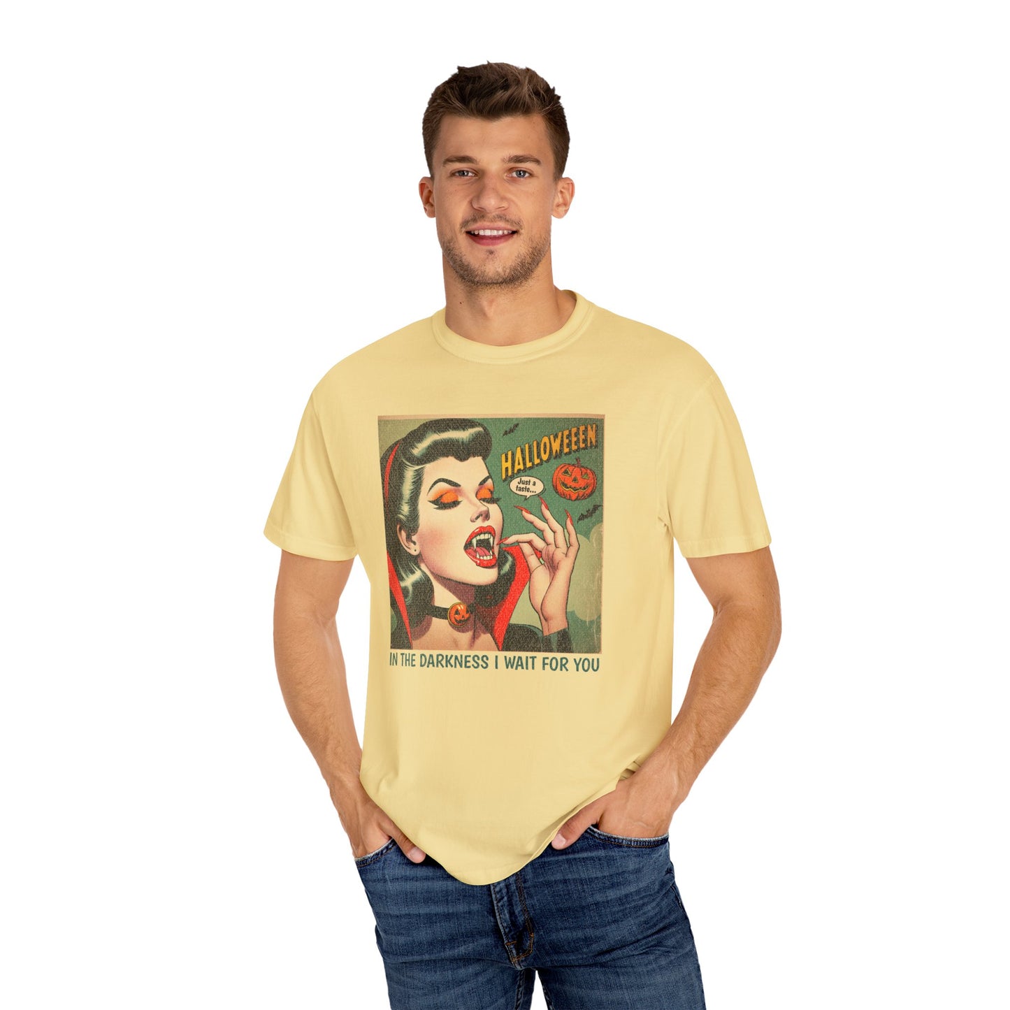 Vampire Retro Comic TShirt Dark Romance Gift Vampire Lovers Shirt Halloween Party Gift For Her Paranormal Vintage Comic Book Reader Goth Tee T-Shirt Printify