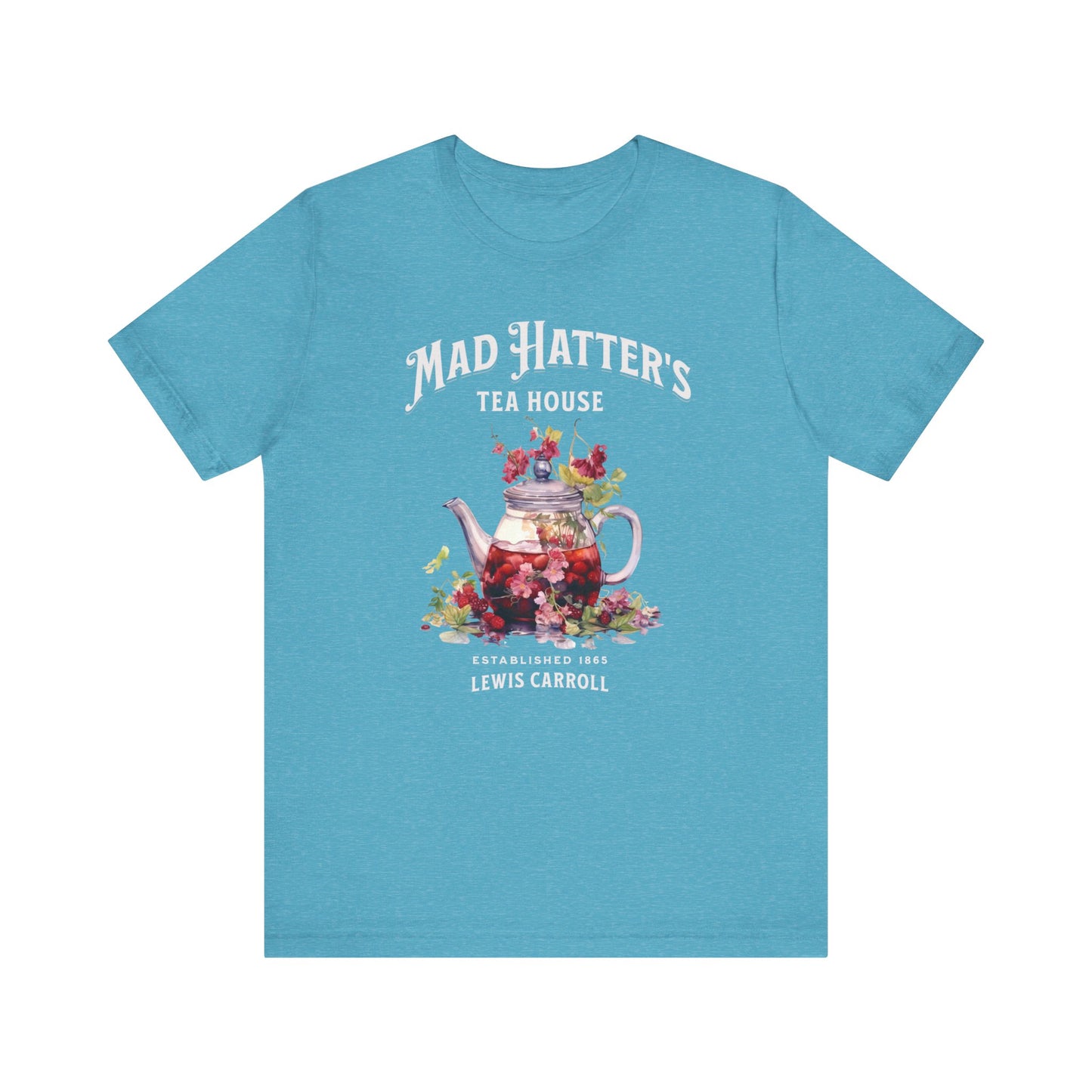 3001 Unisex Jersey Short Sleeve Tee Alice in Wonderland T-Shirt Printify Heather Aqua S