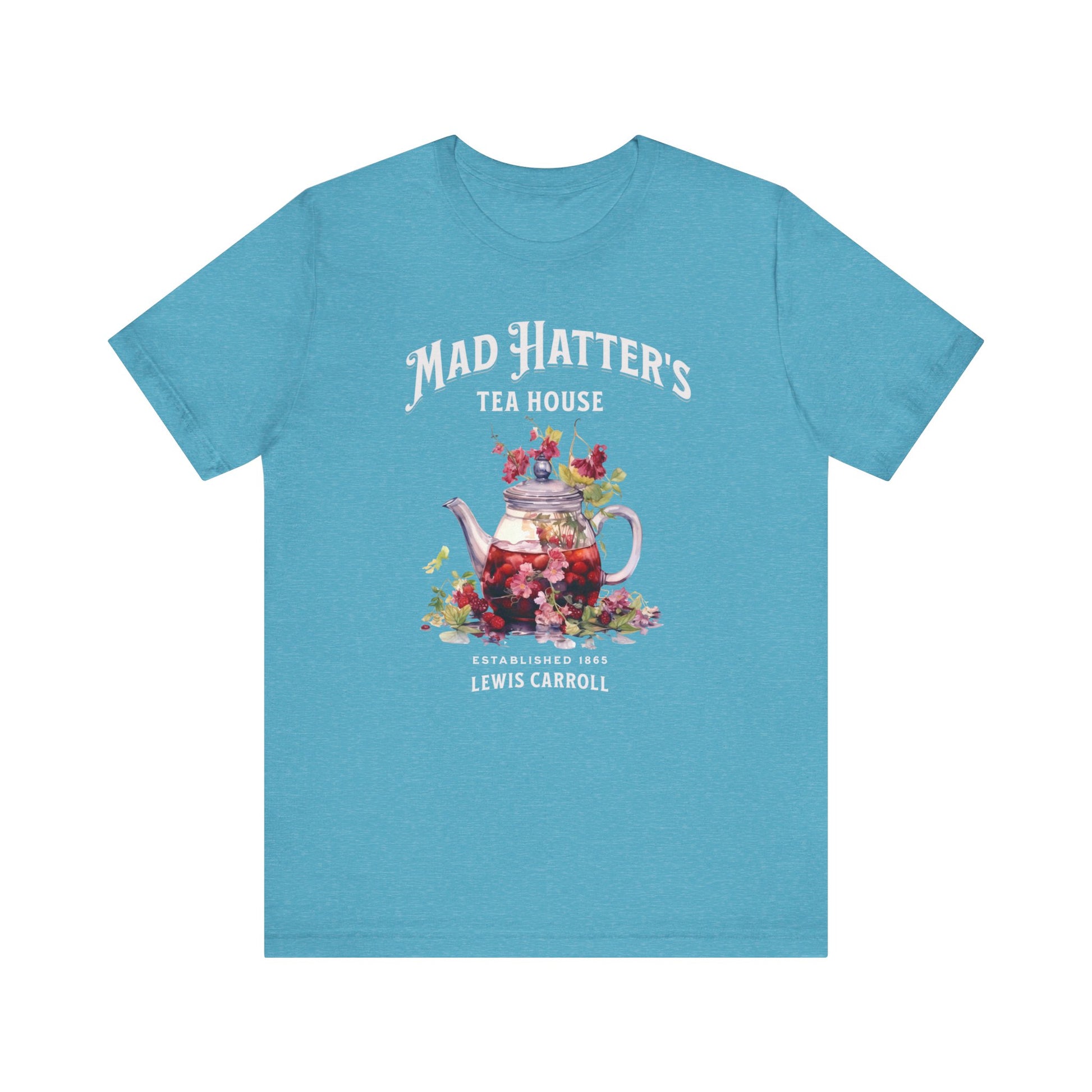 3001 Unisex Jersey Short Sleeve Tee Alice in Wonderland T-Shirt Printify Heather Aqua S