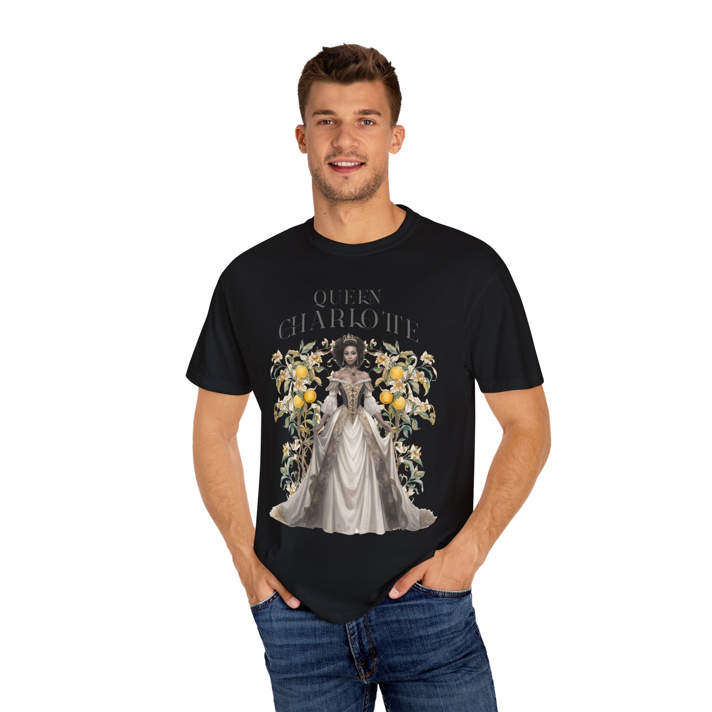 Queen Charlotte T-Shirt Literary Regency Period Tee Historical Drama Series Watching Spilling The Tea Theme Gift for Her Birthday Christmas