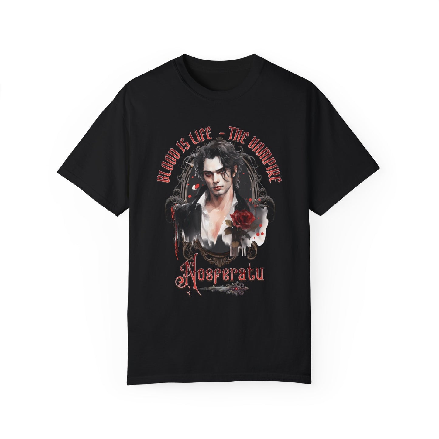 Vampire Nosferatu TShirt Dark Romance Gift For Vampire Lovers Mystic Falls Shirt Halloween Gift For Her Party Paranormal Romance Reader Gift T-Shirt Printify