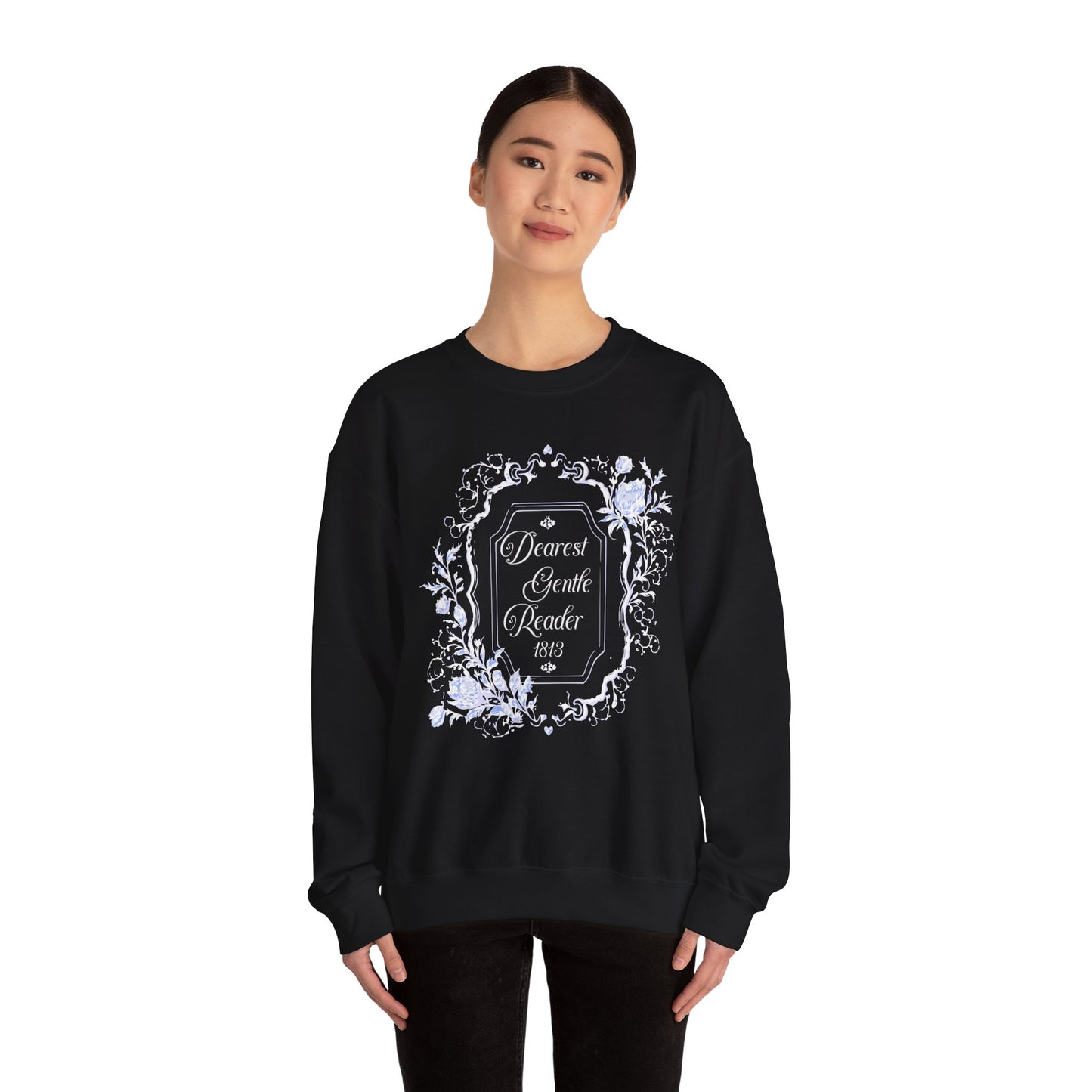 Dearest Gentle Reader Sweatshirt Regency England Ton Society Papers Gift For Historical Romance Fan Drama Romance Reader Gift Bookclub Gift Sweatshirt Printify