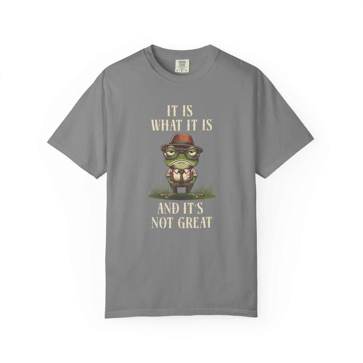 Funny Frog T-Shirt Retro Self Care Froggy Meme Shirt Vintage Frog And Toad Aesthetic Frog Lover Gift For Her Birthday Viral Trendy Shirt T-Shirt Printify Granite S