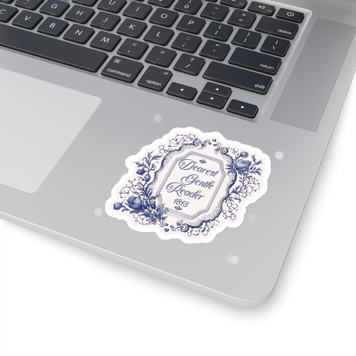 Dearest Gentle Reader Sticker Regency England Ton Society Papers Gift For Bridgerton Fan Historical Drama Romance Reader Gift Bookclub Gift Paper products Printify 3" Ć 3" White