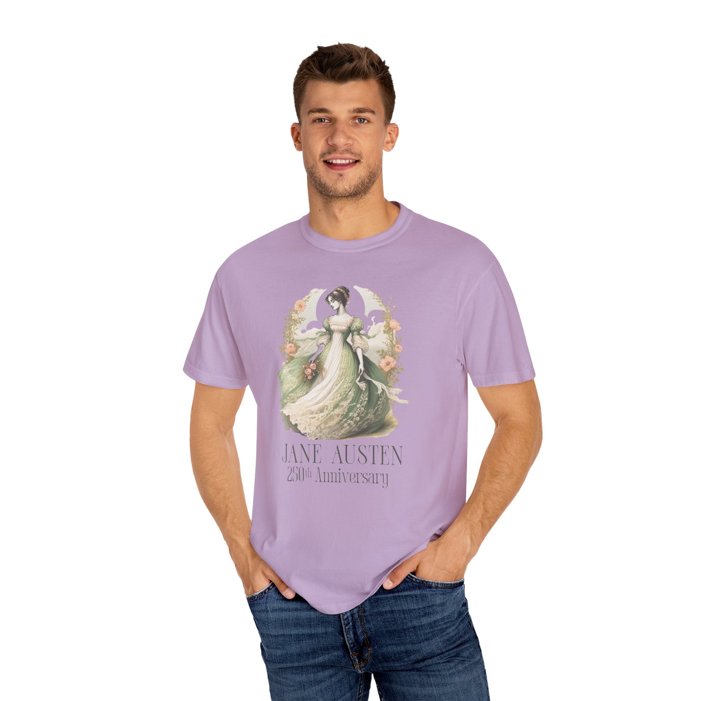 Jane Austen T-Shirt 250th Anniversary Gift For Her Birthday Historical Romance Tee Bookish Literary Gift Bookclub Booknerd Book Lover Shirt