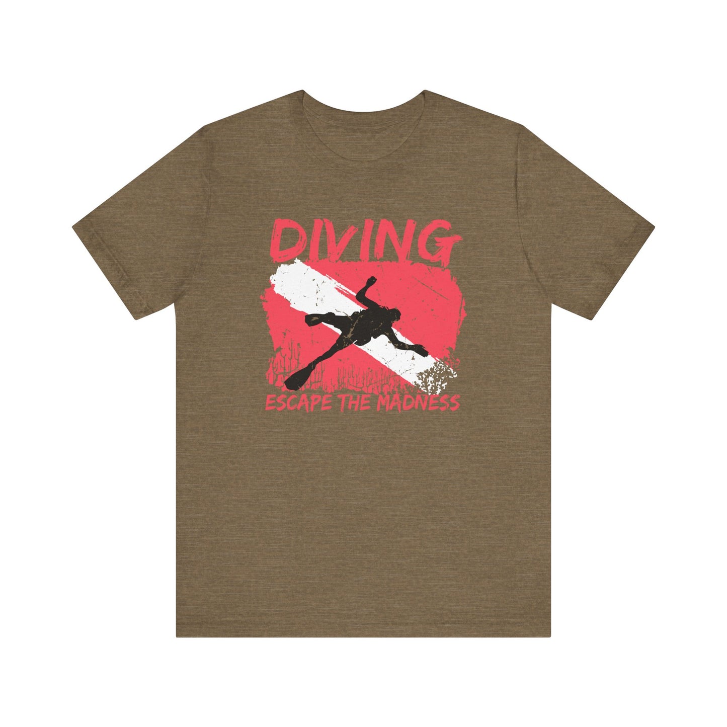 Scuba Diving Gift, Scuba Diving Shirt, Scuba Diver Gift, Diver TShirt, Gifts For Scuba Divers, Ocean Scuba Diving Shirt, Ocean Life Gear T-Shirt Printify Heather Olive XS