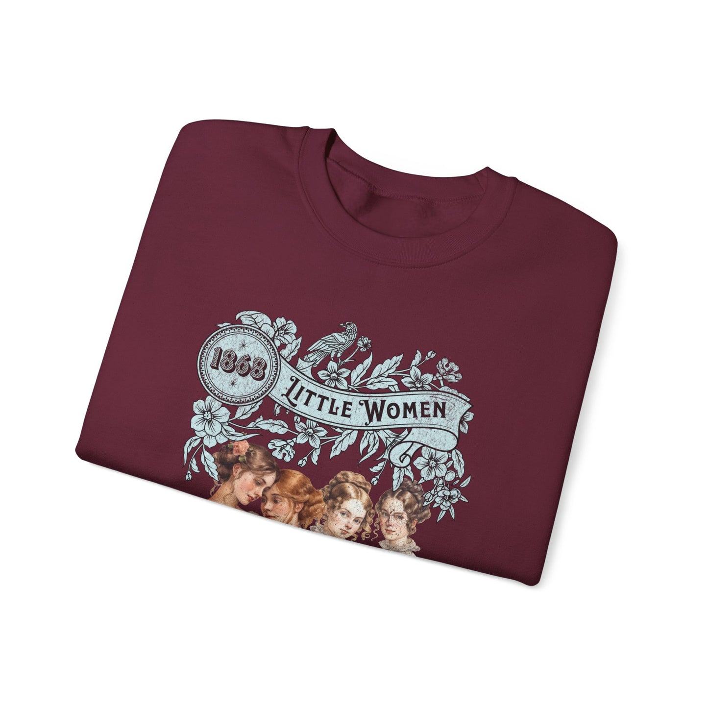 Little Women Sweatshirt, Louisa May Alcott Historical Romance Sweater, Bookish Literary Fan Art Gift, Gift for Her, Bookclub Crewneck Shirt Sweatshirt Printify
