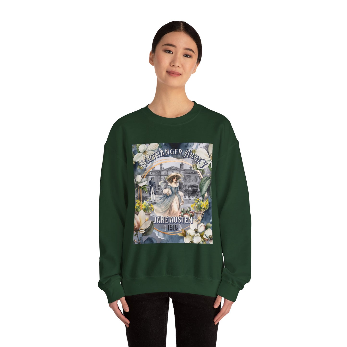 Jane Austen Sweatshirt, Northanger Abbey Historical Romance Sweater, Bookish Literary Jane Austen Fan Art Gift, Gift for Her, Bookclub Shirt Sweatshirt Printify