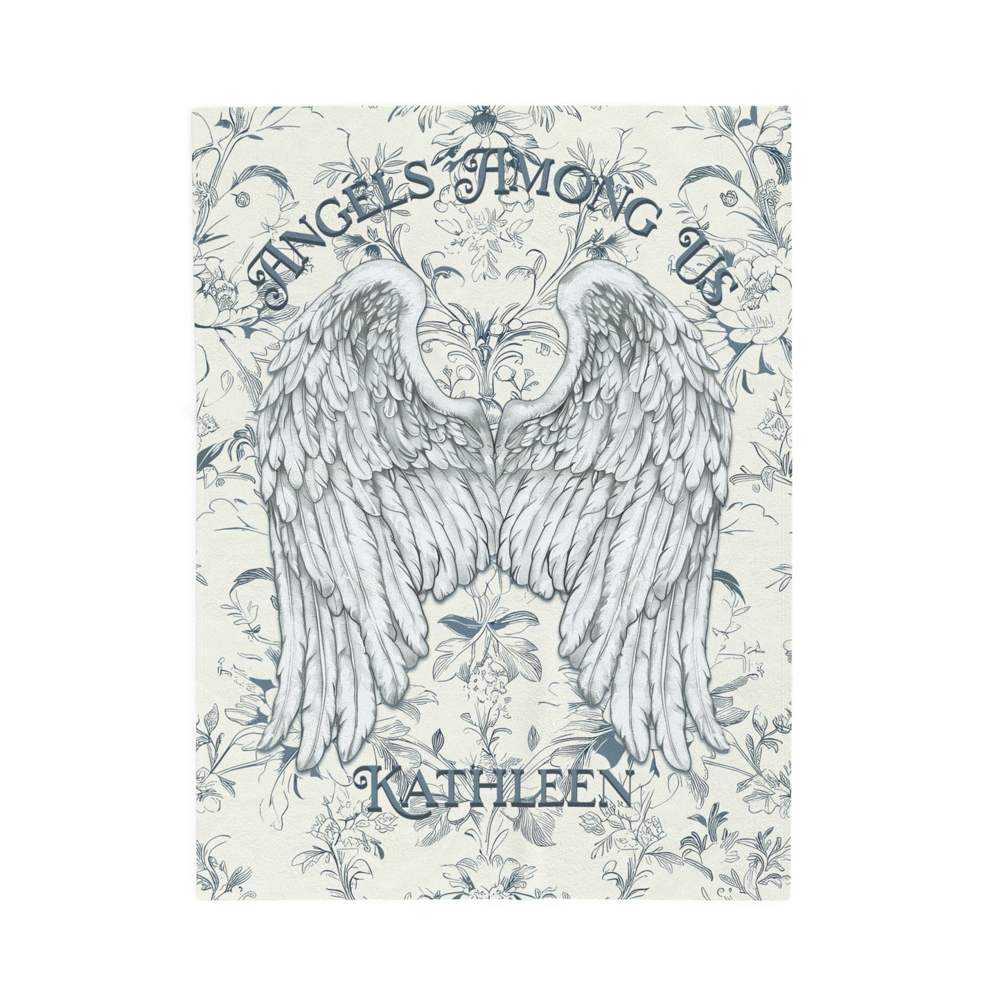 Custom Angel Wings Cuddle Plush Blanket Cozy Throw for Spiritual Gift for Birthday Christmas Gift for Mom or Best Girl Friends Angelic Love All Over Prints Printify 30" × 40"