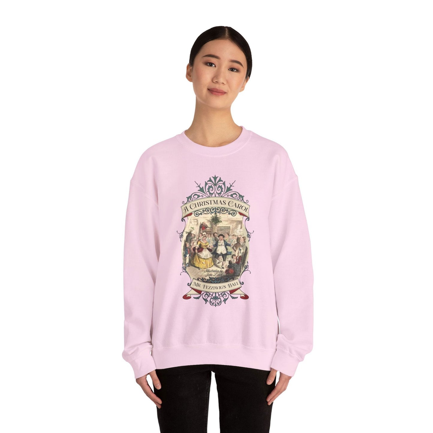 A Christmas Carol Shirt, Vintage Charles Dickens Victorian, Scrooge Fezziwig's Ball, Holiday Tradition X-Mas Movie Sweater Bookish Christmas Sweatshirt Printify