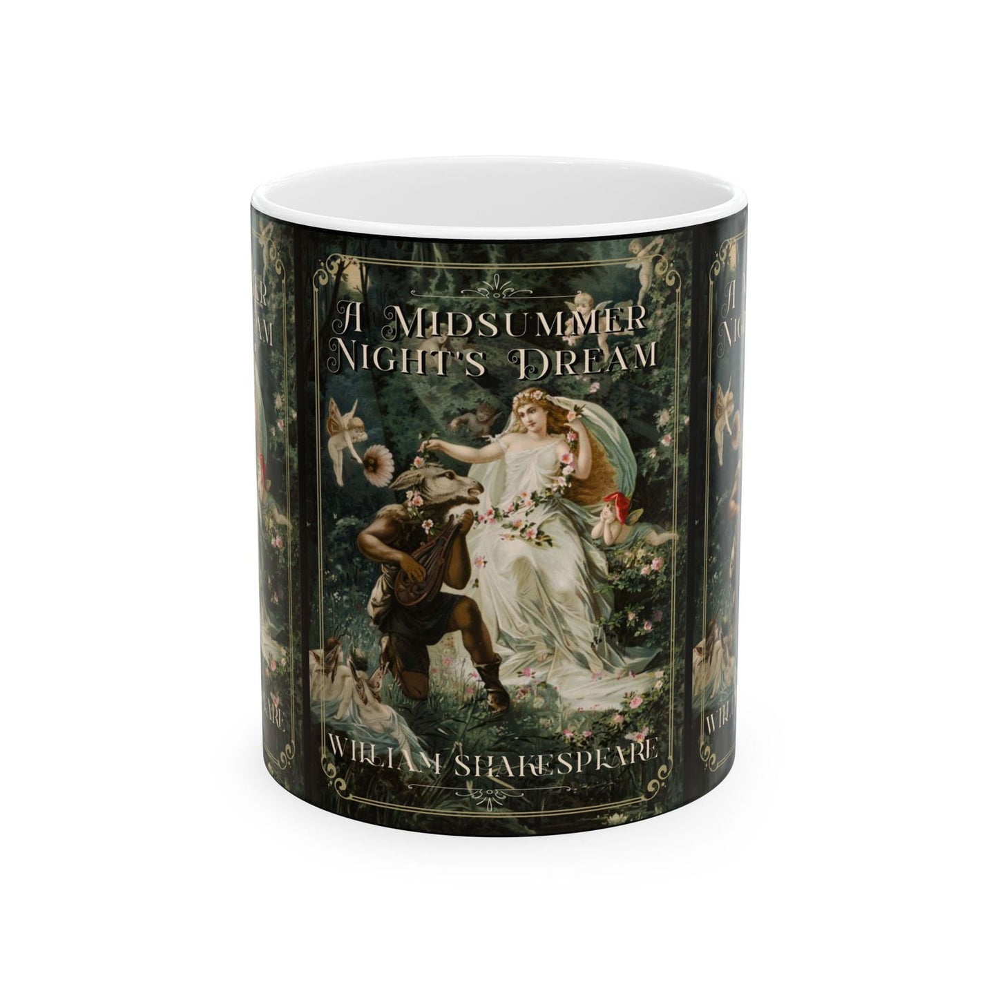 A Midsummer Night's Dream Coffee Mug William Shakespeare Fan Gift For Theatre Lovers Dark Academia Gift Bookish Merch Playwrite Actor Gift Mug Printify 11oz