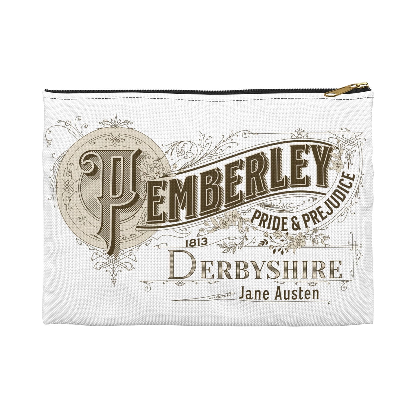 Accessory Pouch Bags Printify Small Black zipper