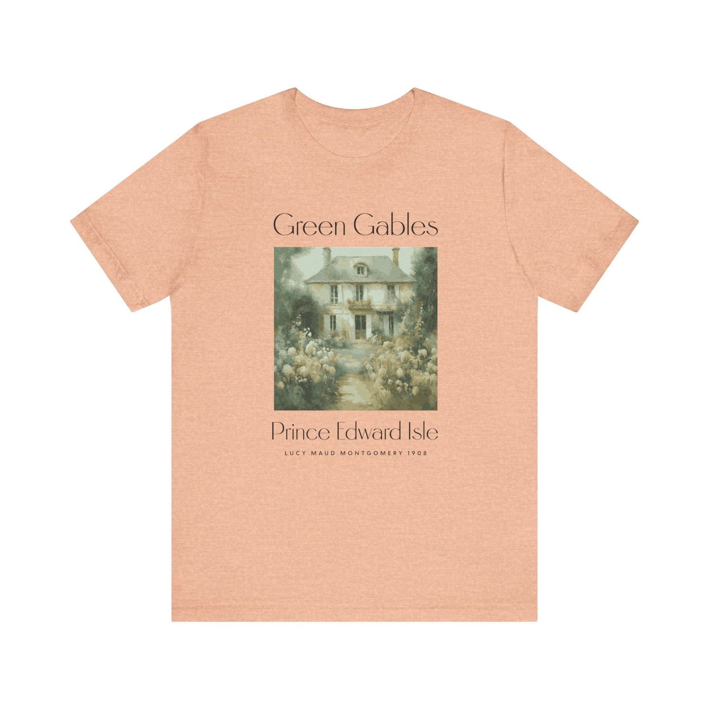 Anne Of Green Gables Shirt Gift For Green Gables Fan Anne With An E Anne Shirley Prince Edward Island Shirt Gift For Book Lover Bookish Gift T-Shirt Printify Heather Peach XS