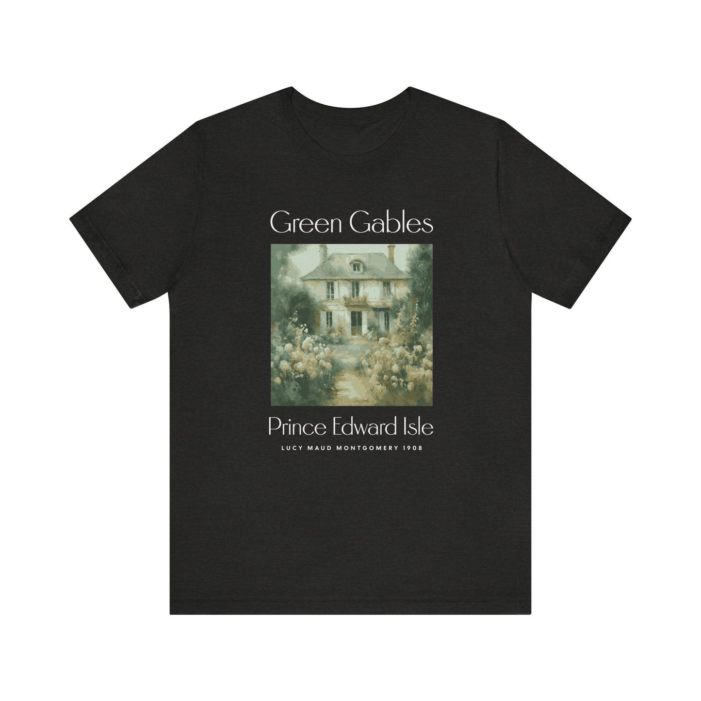 Anne Of Green Gables Shirt Gift For Green Gables Fan Anne With An E Anne Shirley Prince Edward Island Shirt Gift For Book Lover Bookish Gift T-Shirt Printify Black Heather XS