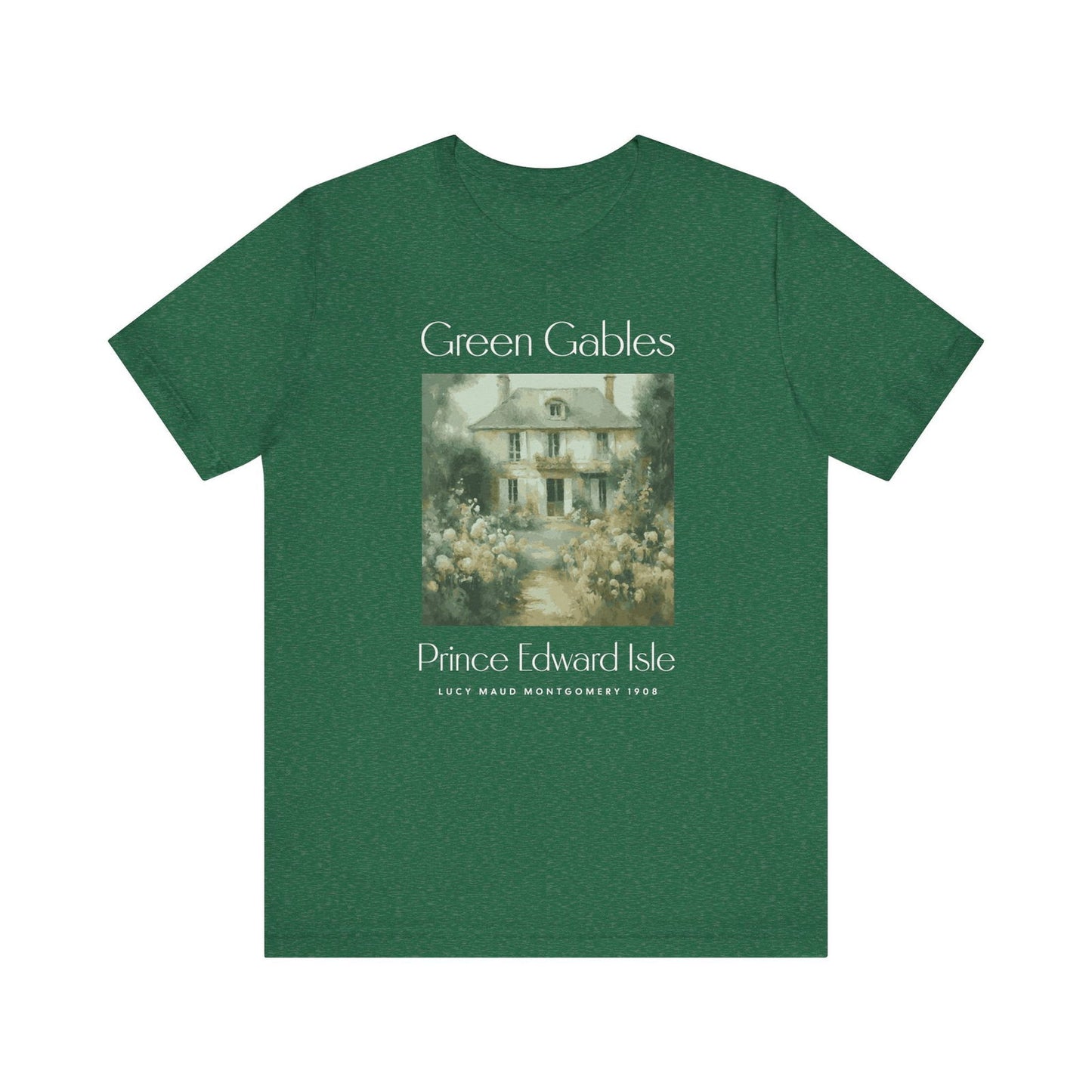 Anne Of Green Gables Shirt Gift For Green Gables Fan Anne With An E Anne Shirley Prince Edward Island Shirt Gift For Book Lover Bookish Gift T-Shirt Printify Heather Grass Green XS