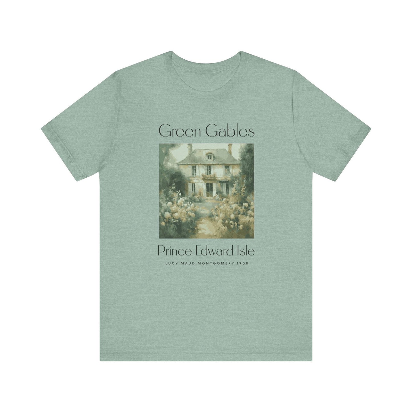 Anne Of Green Gables Shirt Gift For Green Gables Fan Anne With An E Anne Shirley Prince Edward Island Shirt Gift For Book Lover Bookish Gift T-Shirt Printify Heather Prism Dusty Blue XS