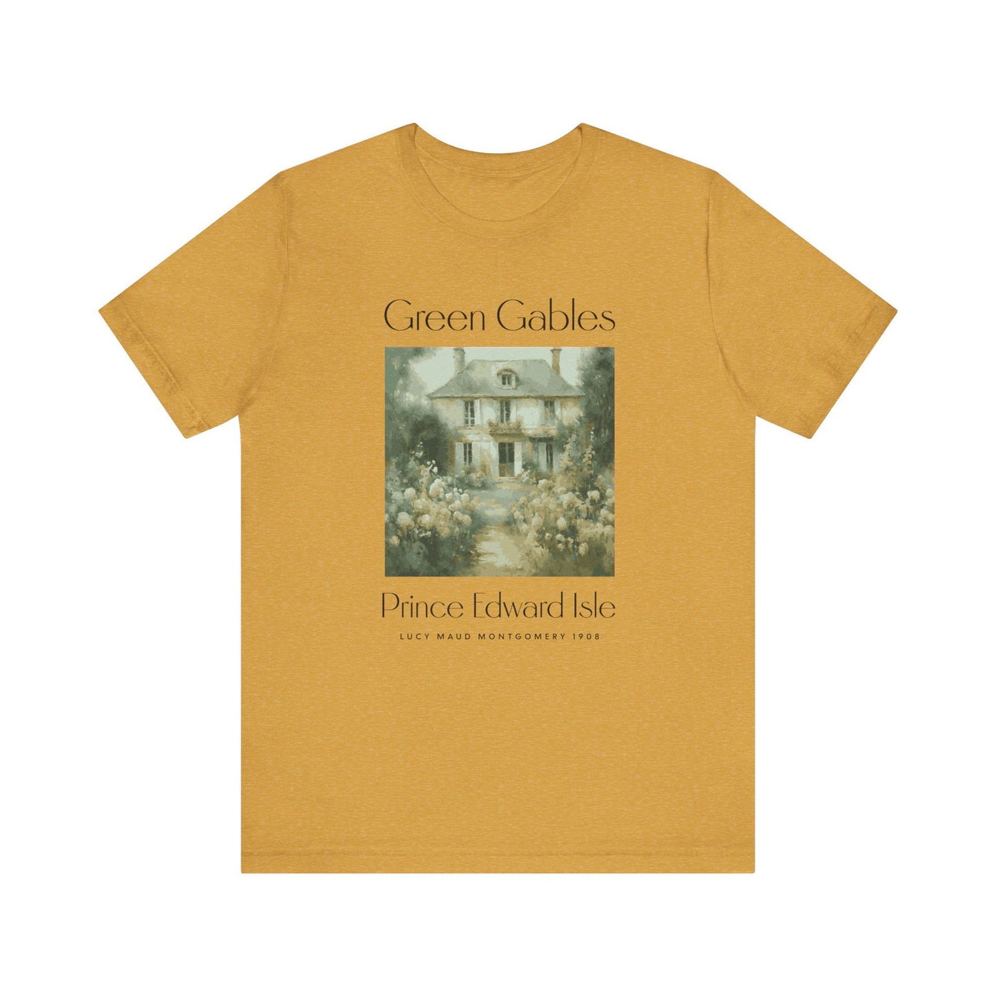 Anne Of Green Gables Shirt Gift For Green Gables Fan Anne With An E Anne Shirley Prince Edward Island Shirt Gift For Book Lover Bookish Gift T-Shirt Printify Heather Mustard XS