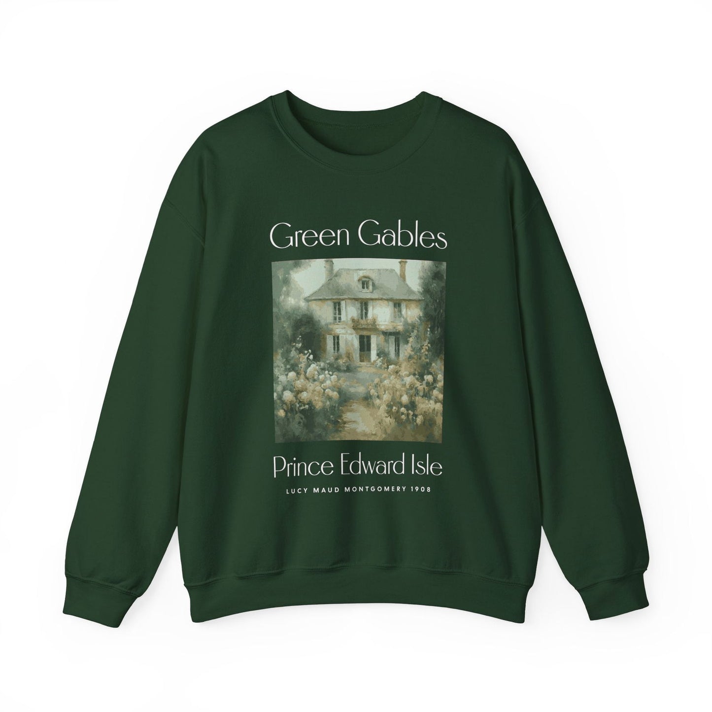 Anne Of Green Gables Sweatshirt Gift For Green Gables Fan Anne With An E Anne Shirley Prince Edward Island Gift For Book Lover Bookish Gift Sweatshirt Printify S Forest Green